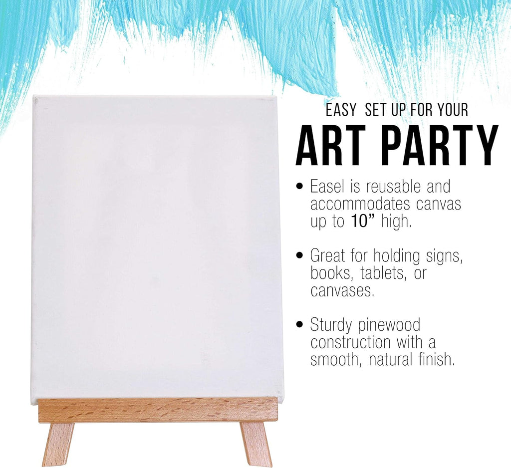 U Ar Suppl 8inc 8inc Stretche Canva wit 10.5inc Smal Woode Tableto Ease Ki ( Pack fo Paintin an Displa Stan A-Fram Tabl To Easel Canva Holder
