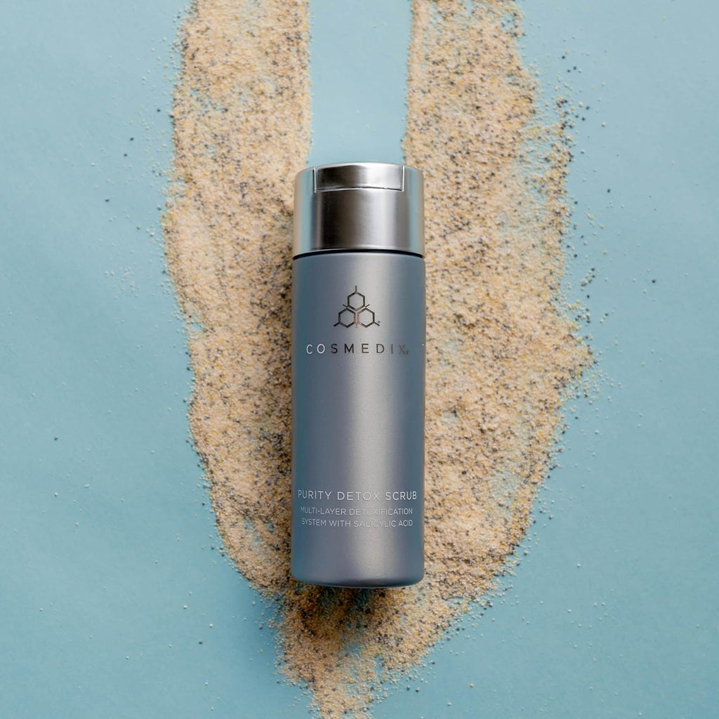 COSMEDI Purit Deto Fac Scru Gentle Multi-Laye Facia Deto Treatmen Exfoliate Cleanse Ski o Dirt Oil Impuritie Clogge Pore A P Dr Powde Scru wit Salicyli Acid