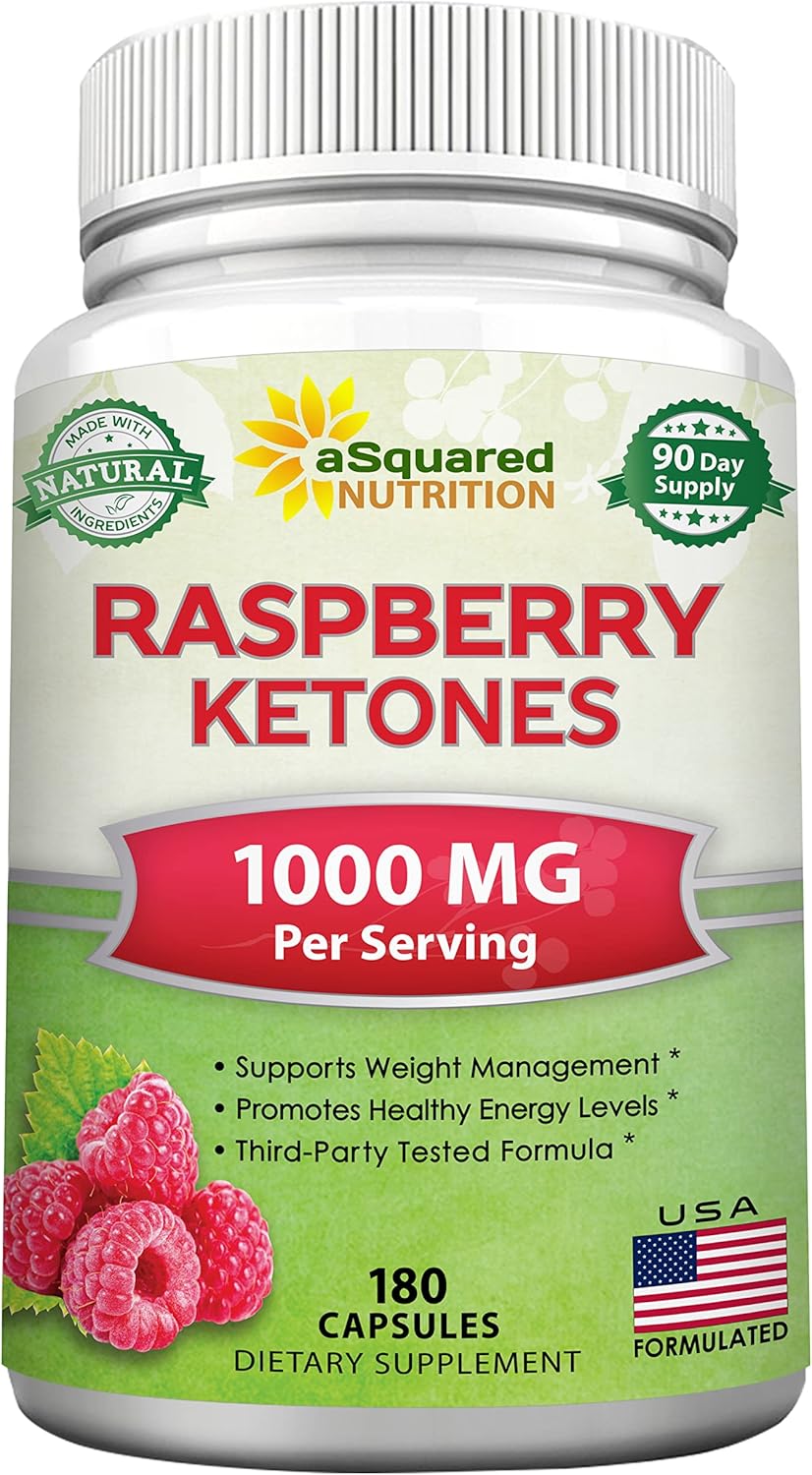 aSquare Nutritio Natura Raspberr Ketone 1000mg-18 Capsules-Weigh Los Supplement Ma Strengt Plu Appetit Suppressan Die Pills Premiu Lea Healt Powde t Boos Pur Energ Metabolism