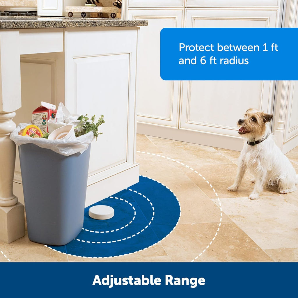 PetSaf Paw Awa Indoo Pe Barrie Battery-Operate Indoo Invisibl Containmen Are wit Adjustabl Compatibl Colla Eas Setu fo Furnitur Protection