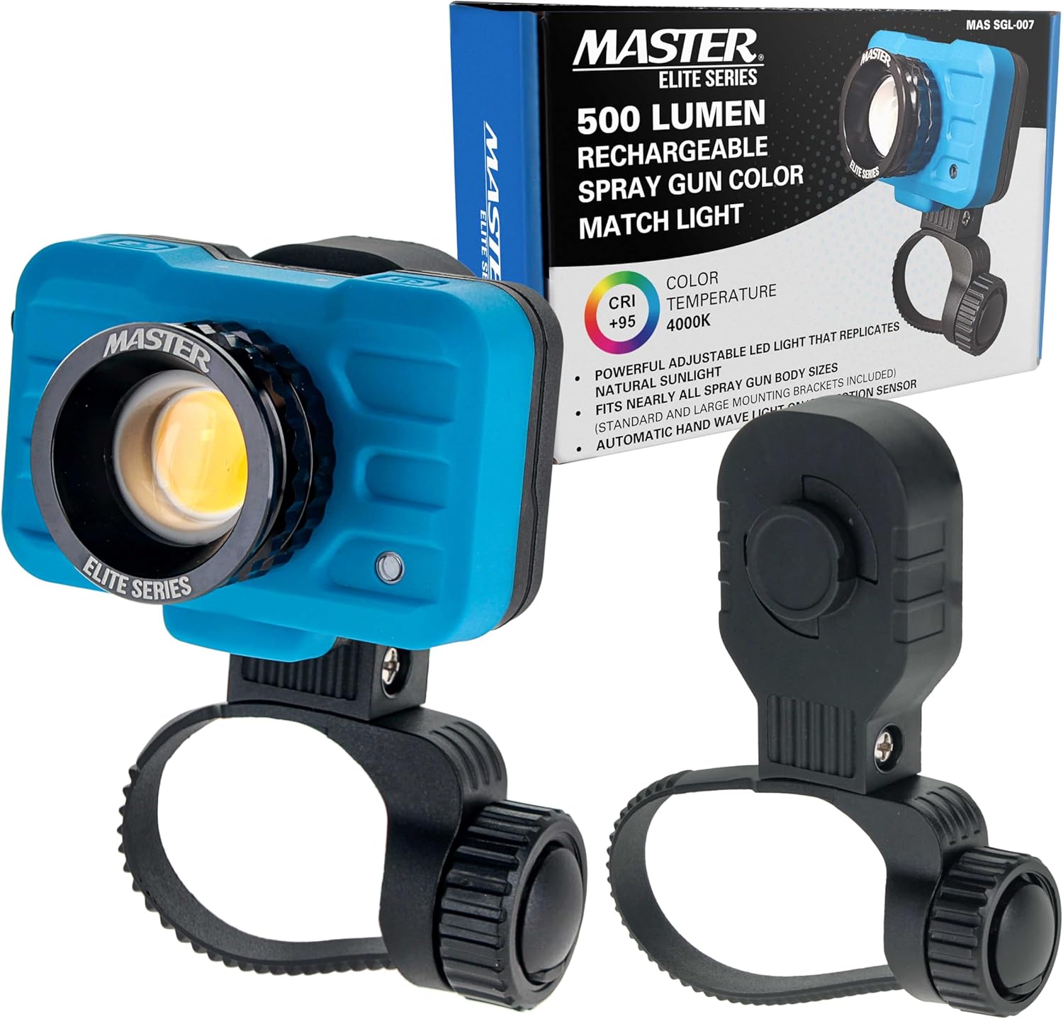 Maste Elit Rechargeabl Spra Gu Moun Colo Matc Light 50 Lume LED CR 95 Replicate Natura Sunlight Illuminate Pain Surfac Sprayed Ensure Eve Coverag Automotiv Repai Coating