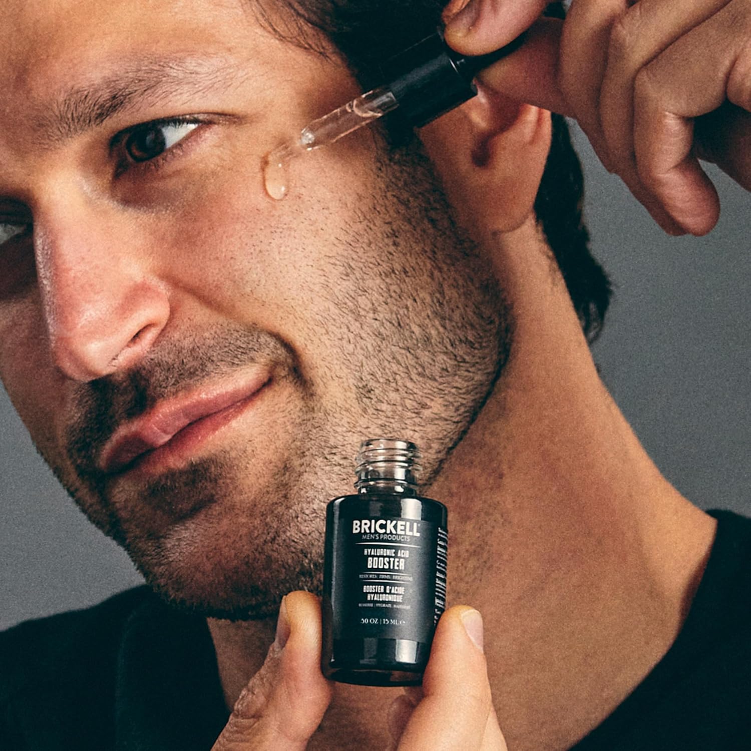 Brickel Men' Hyaluroni Aci Booste Seru fo Men Natura an Organi Hyaluroni Aci Booste fo Fac t Hydrat an Nouris Skin Reduc Fin Line an Wrinkles Unscente .5 Ounce
