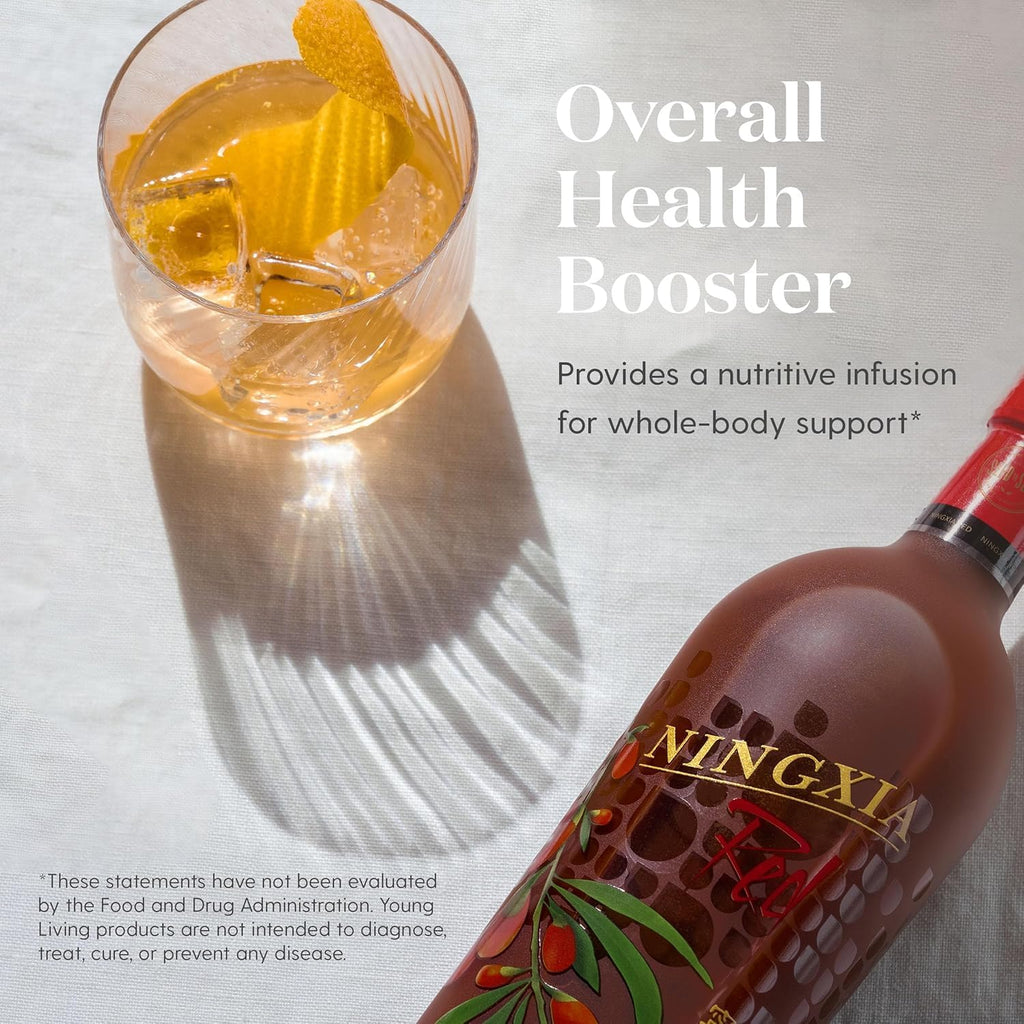 Young Living NingXia Red Antioxidant Drink | 25.35 fl oz | Superfruit Supplement with Wolfberry, Blueberry, Pomegranate, Orange, Lemon & Yuzu Essential Oils | 4 Pack
