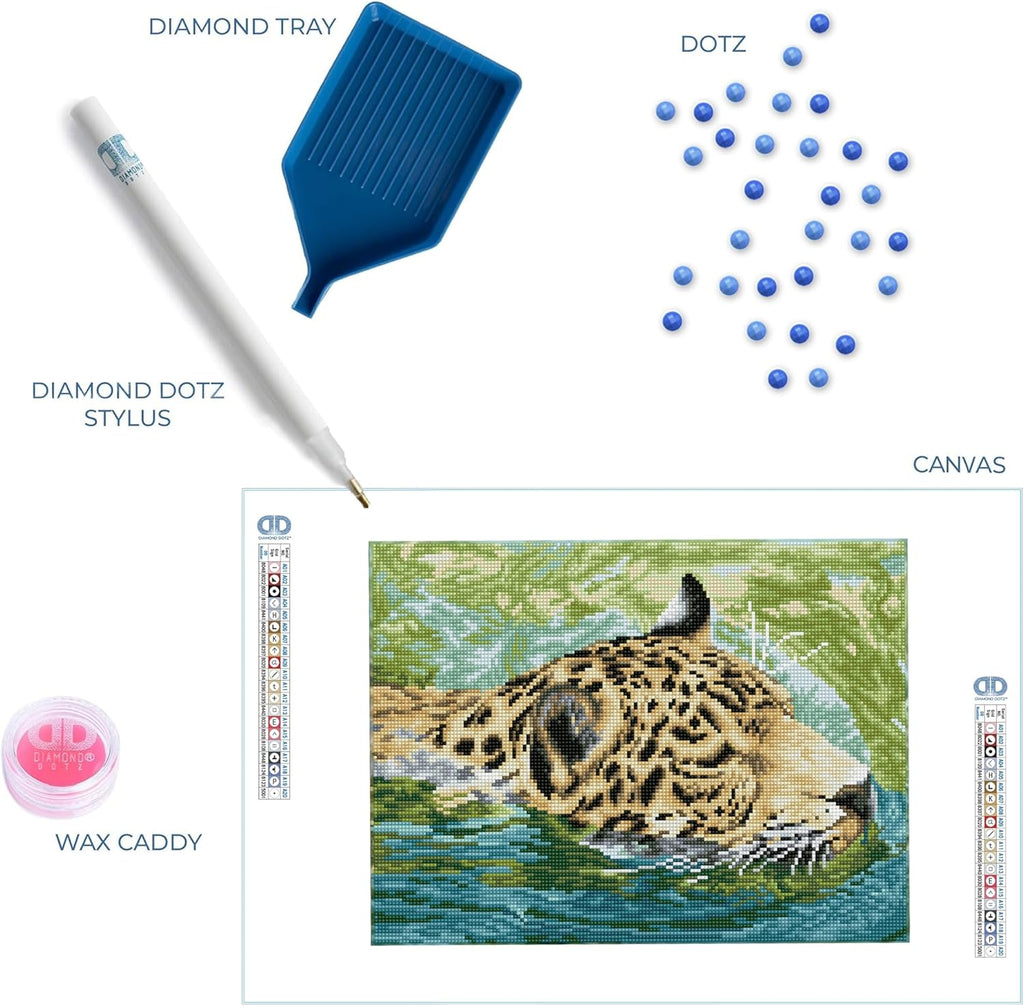 DIAMON DOT Jungl Princ Anima Diamon Paintin Kit fo Adult Diamon Ar Kit Relaxin Creativ Craf Ki wit Dot Gem 12.2inchx16.1inch
