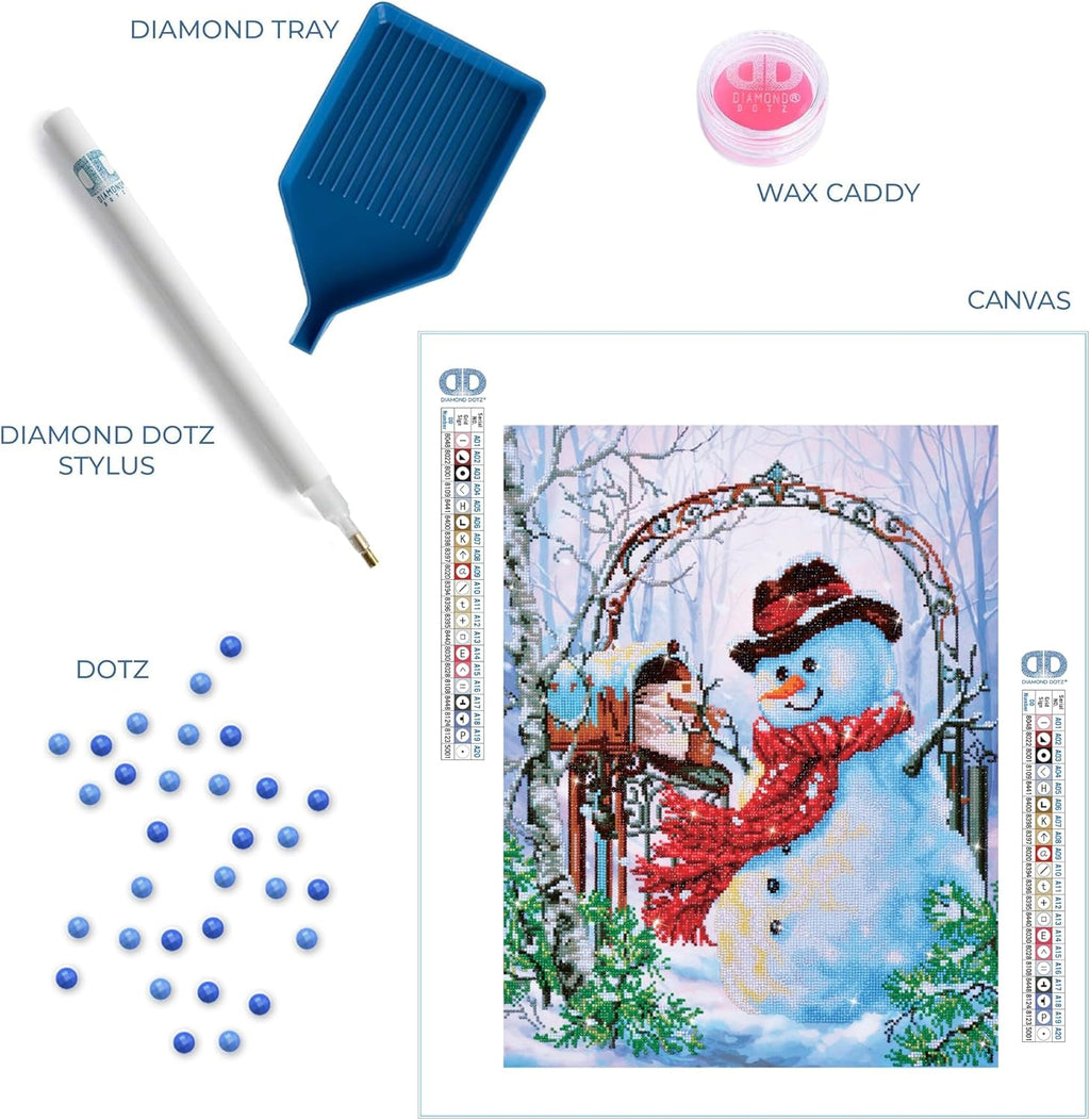 DIAMON DOT Fathe Sno Snowma Diamon Paintin Kit fo Adult Diamon Ar Kit Relaxin Creativ Craf Ki wit Dot Gem 24inchx20inch