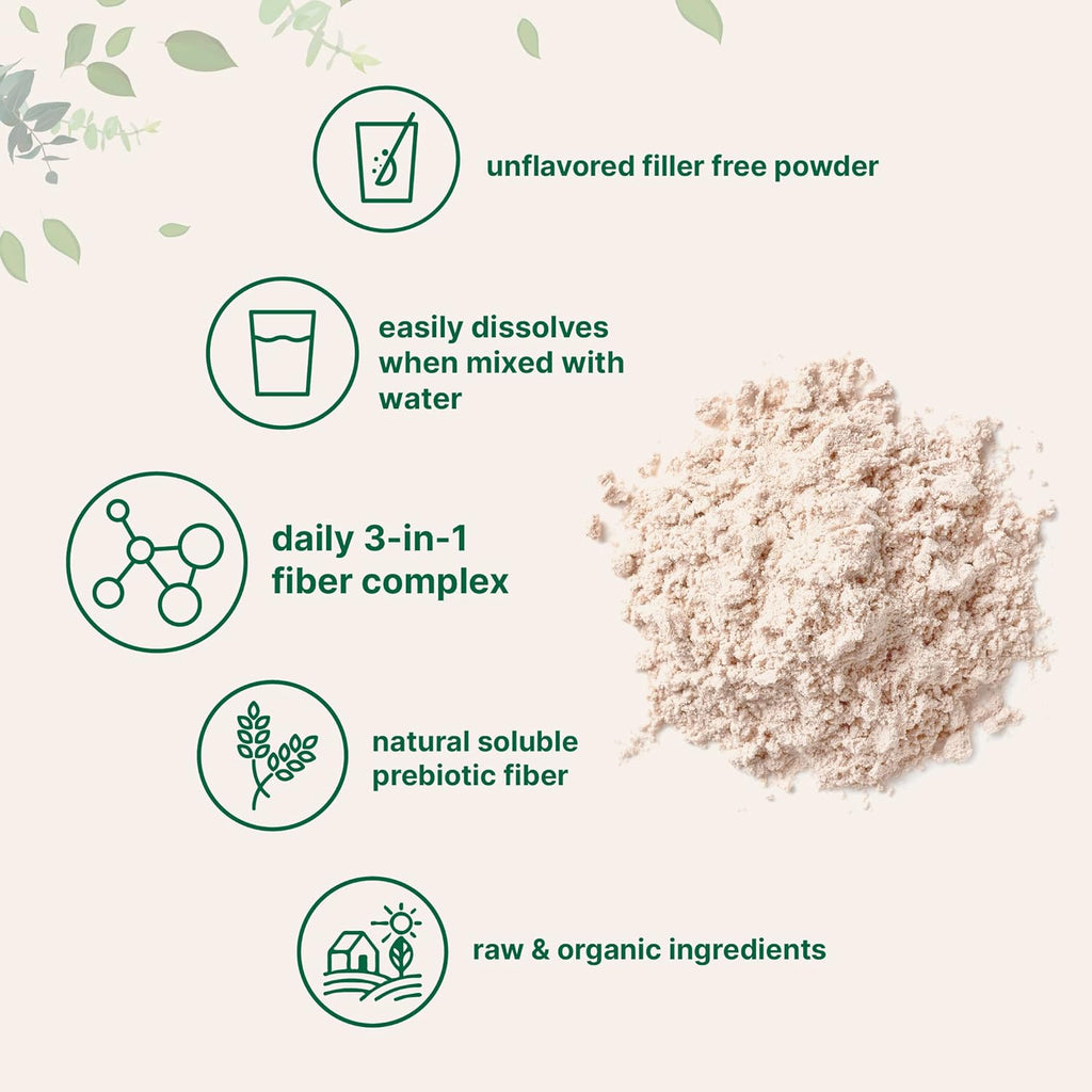 Micr Ingredient Organi Tripl Fibe Powder 2l Natura Prebioti t Suppor Digestiv Gu Healt Soluble Easil Digestibl Unflavored Vegan