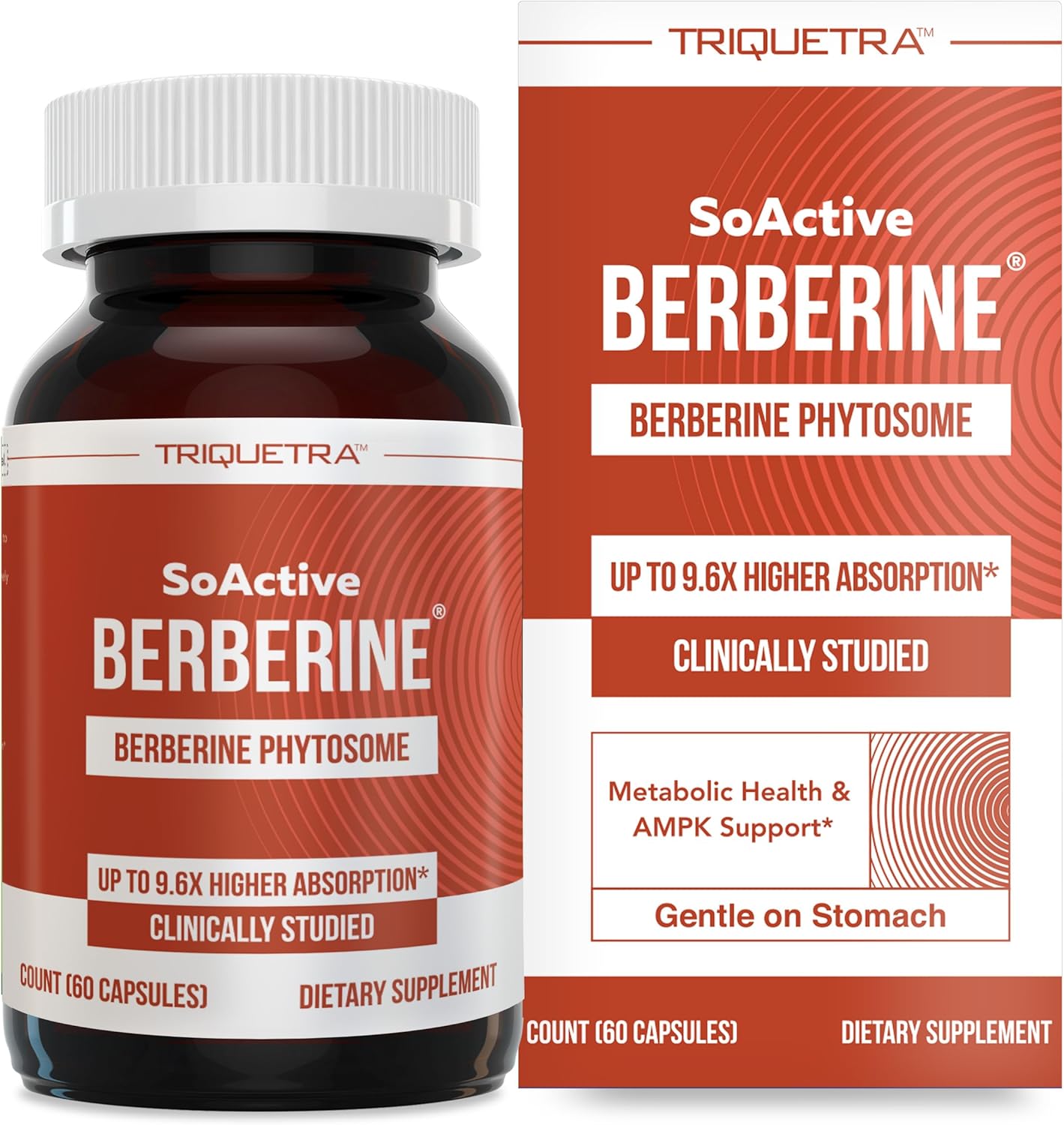 SoActiv Berberin 550mg 9.6 Highe Absorption Clinicall Studied Optimize Phytosom Support Metabolis AMP Activatio Non-GMO Soy-Fre Clinicall Validate Dos 6 Servings