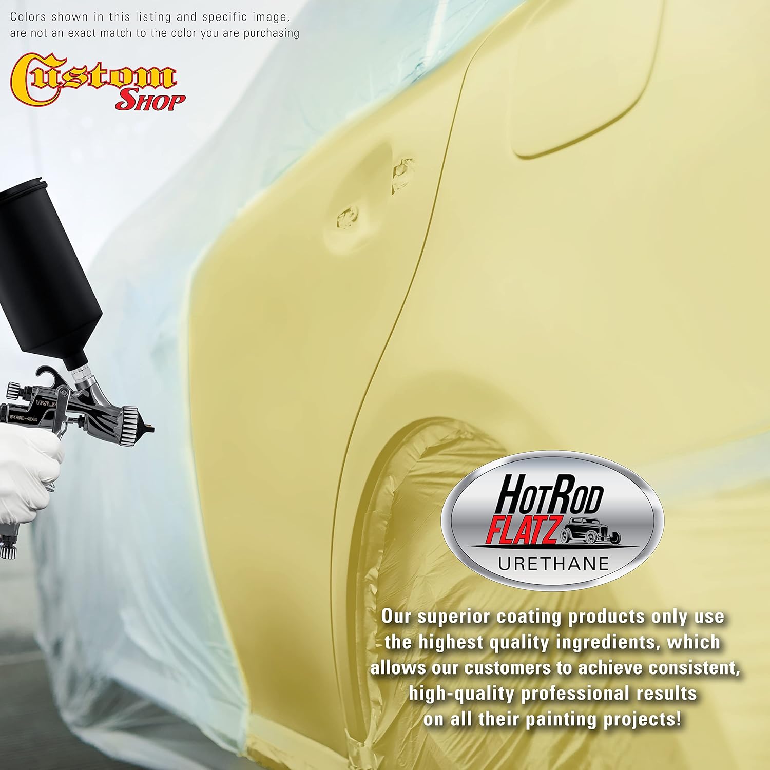 Custo Sho Springtim Yello Ho Ro Flat Fla Matt Sati Urethan Aut Pain Complet Quar Pain Ki Professiona Lo Shee Automotive Ca Truc Coating 4: Mi Ratio
