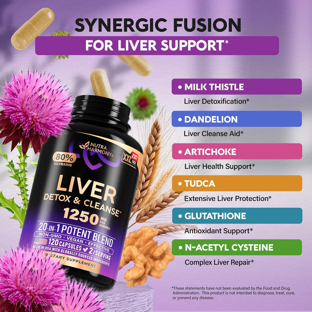 Live Cleans Deto Repai Mil Thistl Dandelio Artichok TUDC Glutathion NA Effectiv Live Healt Supplemen 80 Silymari Laborator Tested Vega Mad i US 12 Caps