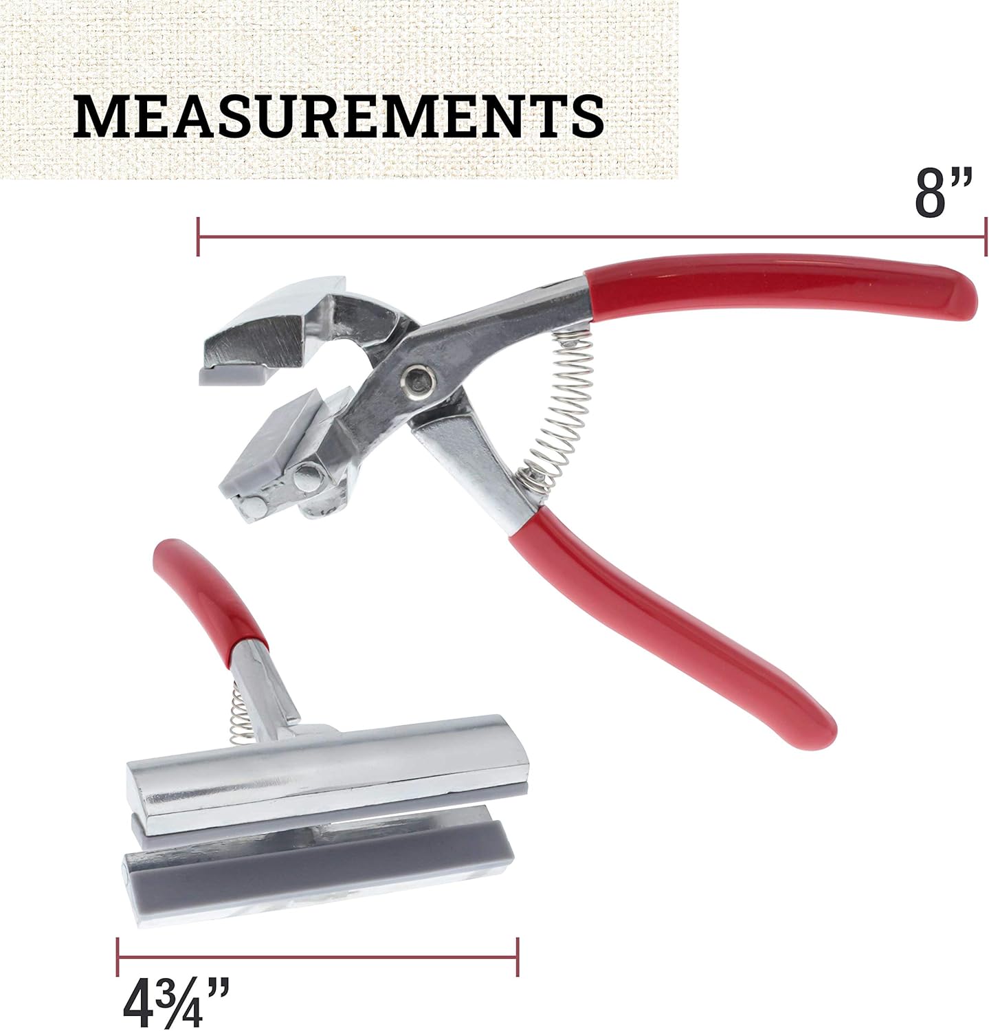U.S Ar Suppl Extra-Wid Canva Plier 4.75inc Padde Handl fo Stretchin Larg Canvas