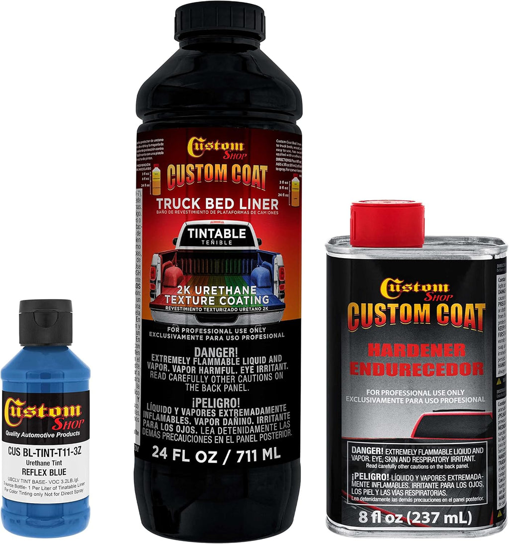 Custo Coa Refle Blu Quar Urethan Spray-O Truc Be Line Ki Eas Mixing Jus Shake Shoo Professiona Durabl Texture Protectiv Coating Preven Sto Rus Car Aut Equipment