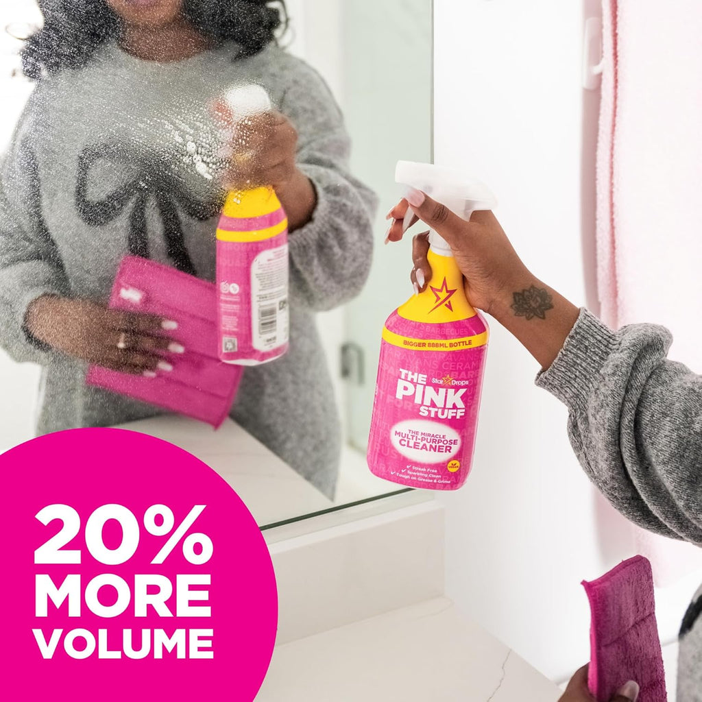 The Pink Stuff Miracle Multi-Purpose Cleaner Spray, 30 fl oz ¨C Now 20% More! Powerful All-Purpose Cleaning Solution for Kitchens, Bathrooms, Floors More ¨C Cuts Through Grease Grime with Ease
