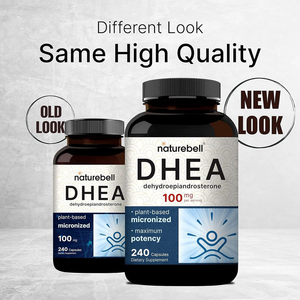 NatureBel DHE 100mg 24 Capsule Ma Strength Micronize Grad fo Bette Absorptio Support Energ Level Metabolism an Health Agin fo Me an Wome Non-GMO Mad i U.S.A