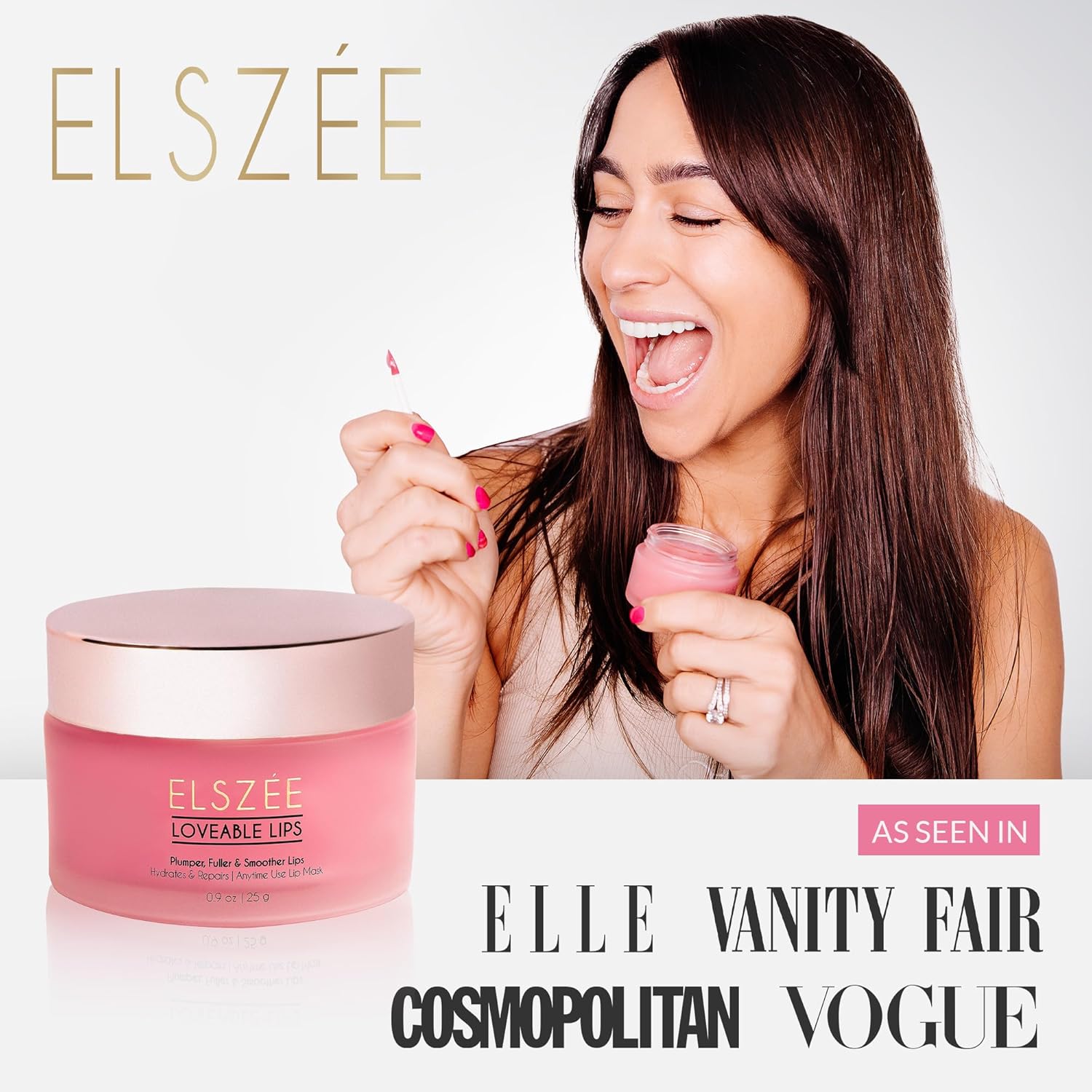 ELSZ¨¦ Loveabl Lip Li Mas wit Hyaluroni Aci Smooth Volumiz an Hydrat Dr Lip Da Nigh Treatment