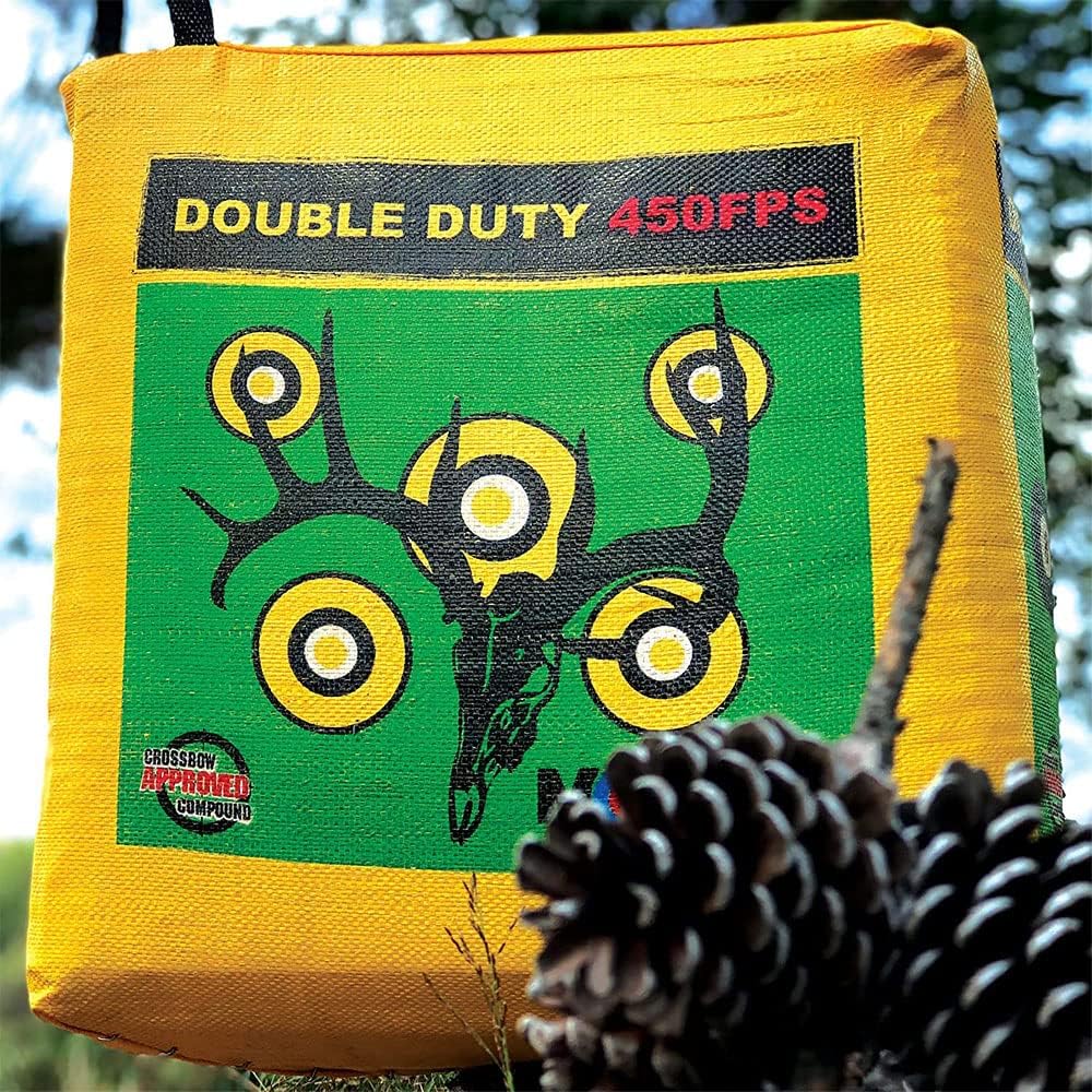 Morrell Targets 4-Sided Archery Target, Field Point Shooting Bag, Double Duty