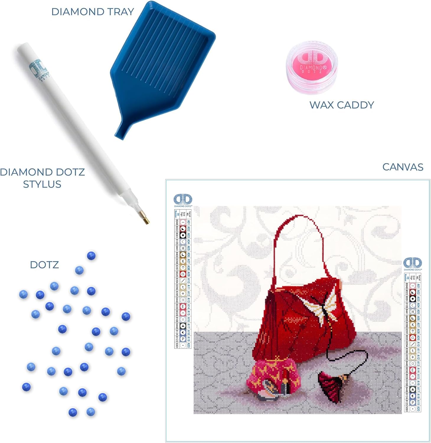 DIAMON DOT a Hom Carnaby Partia Drill Roun Dotz Diamon Paintin Kits Diamon Ar Kit fo Adults Ge Art Diamon Art 16.5inchx16.5inch