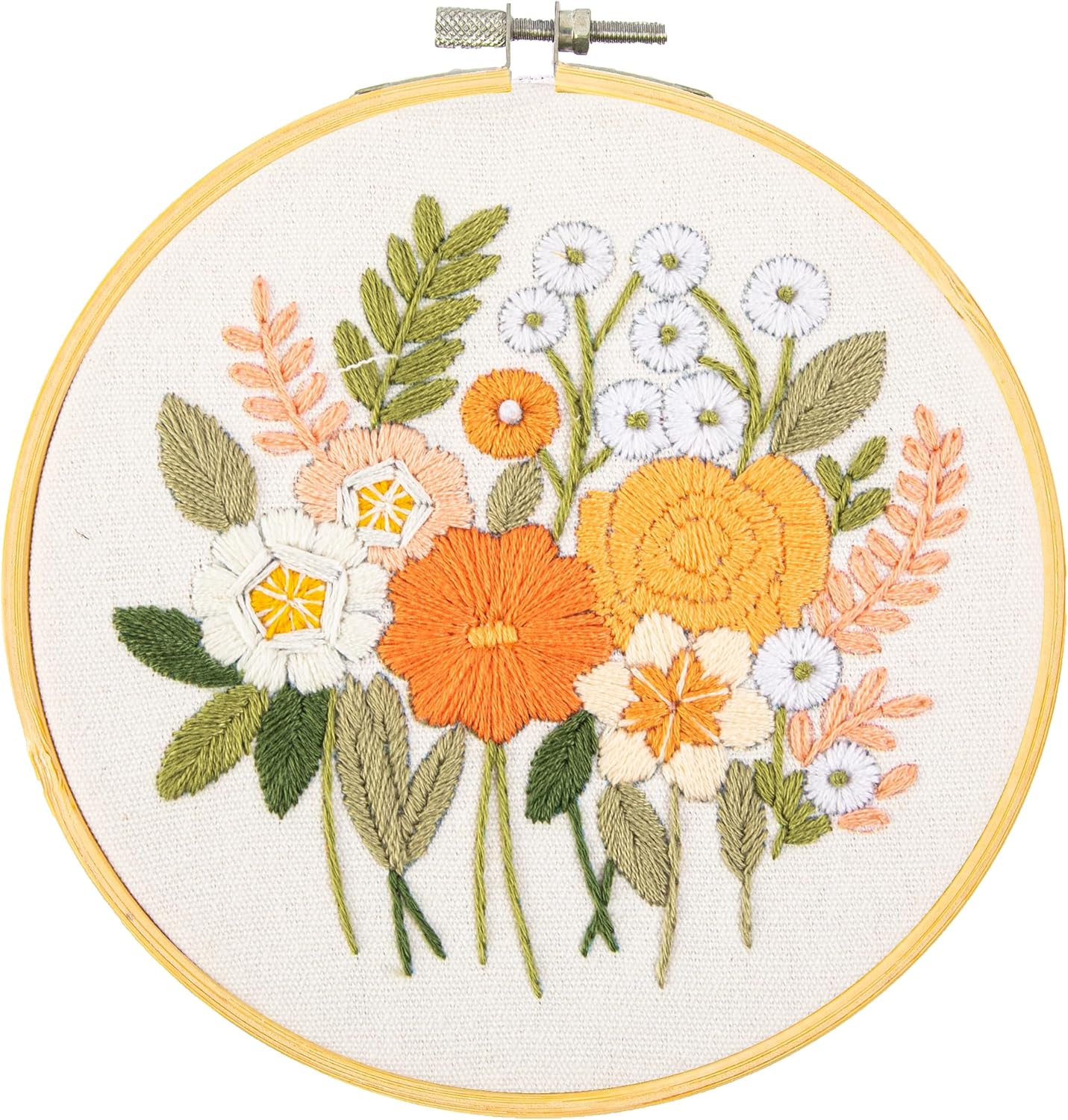 DIAMON DOT Kit Embroider Countr Garden Stunnin Embroider Ki Perfec fo Beginner an Adults Easy-to-Follo Instructions Vibran Threads an Timeles Beauty