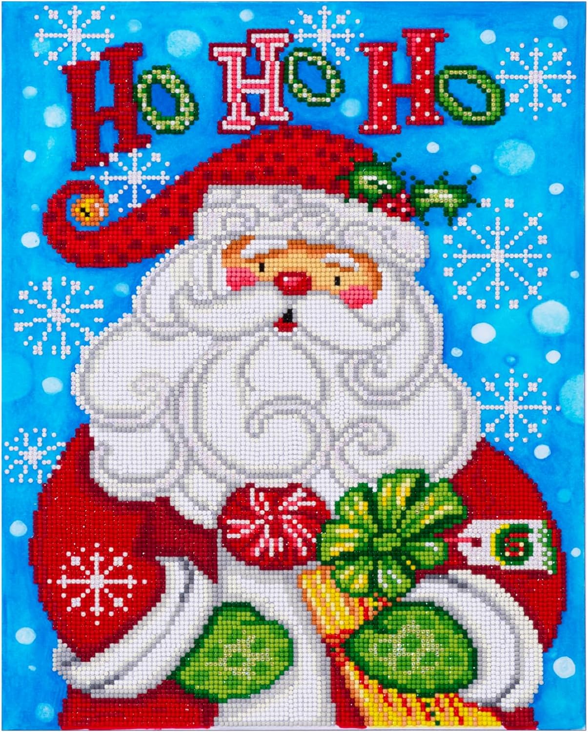 DIAMON DOT a Hom Sant H Diamon Paintin Kit fo Adult Diamon Ar Kit Relaxin Creativ Craf Ki wit Dot Gem 13.8x17.7