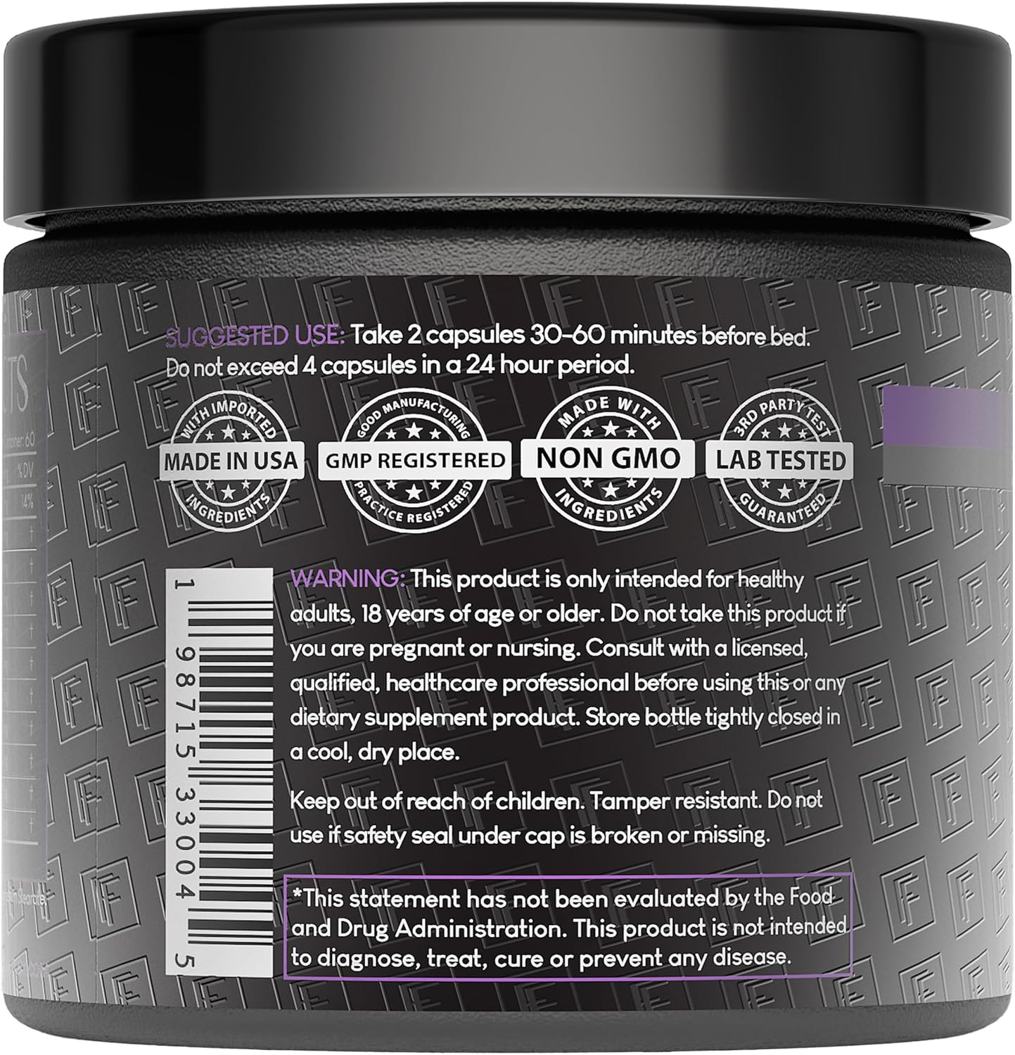 The Night Before 10-in-1 Midnight Maximizer Sleep Aid, Stress Relief, Cognition, Relaxation, Recovery, Focus, Magnesium Glycinate, L-Theanine More, (120 Capsules ¨C 2 Month Supply)