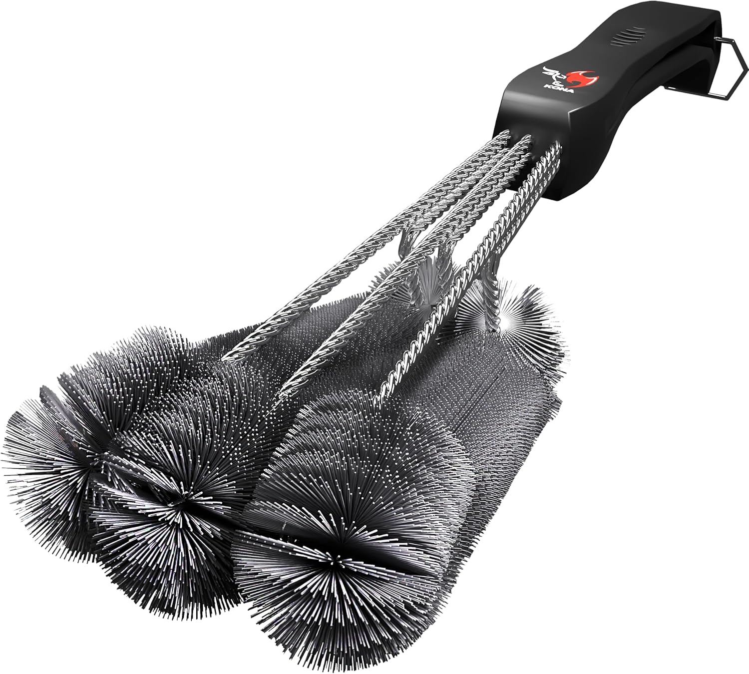 Kon 36 Clea Gril Brus Powerfu Gril Cleane BB Gril Brus fo Outdoo Gril Safe Bristl BB Brus Gril Scraper Accessor fo Eas 3 Secon Gril Cleanin 1 Inc Lon Handle