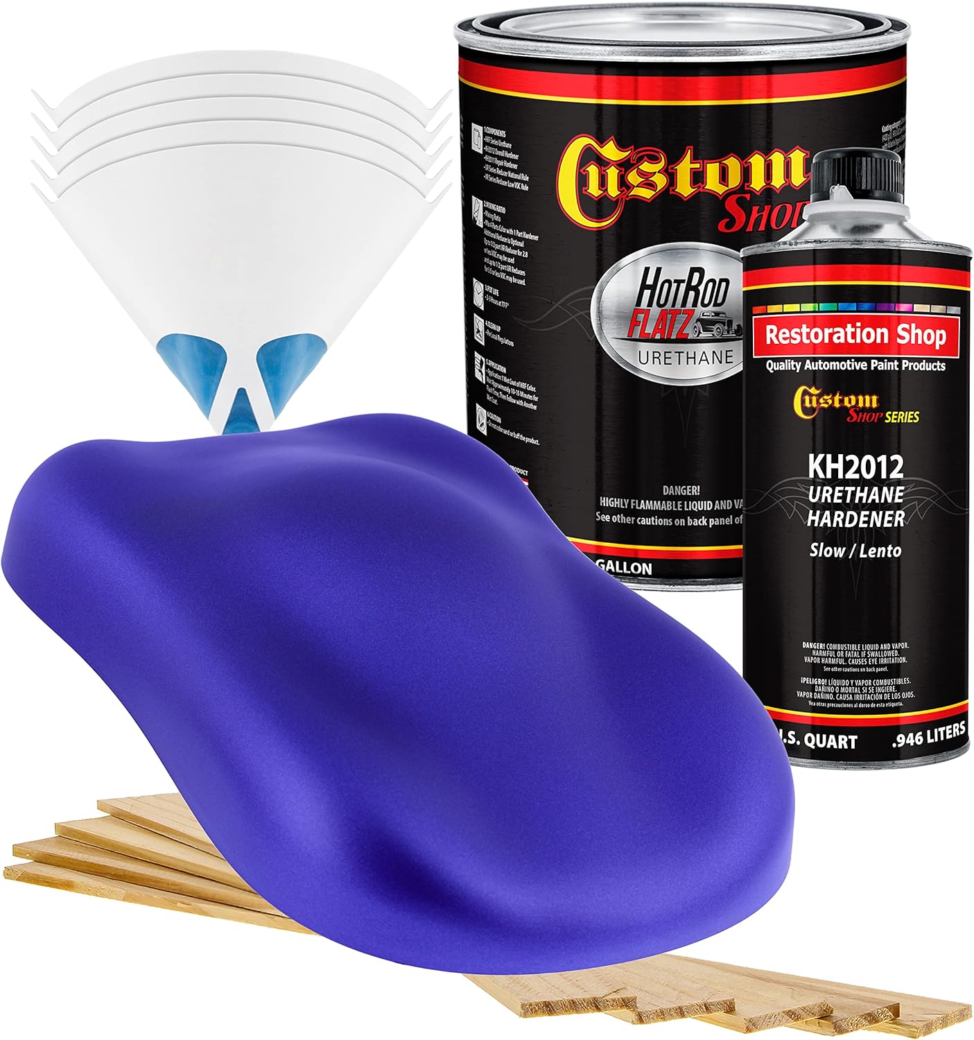 Custo Sho Indig Blu Metalli Ho Ro Flat Fla Matt Sati Urethan Aut Pain Complet Gallo Pain Ki Professiona Lo Shee Automotive Ca Truc Coating 4: Mi Ratio