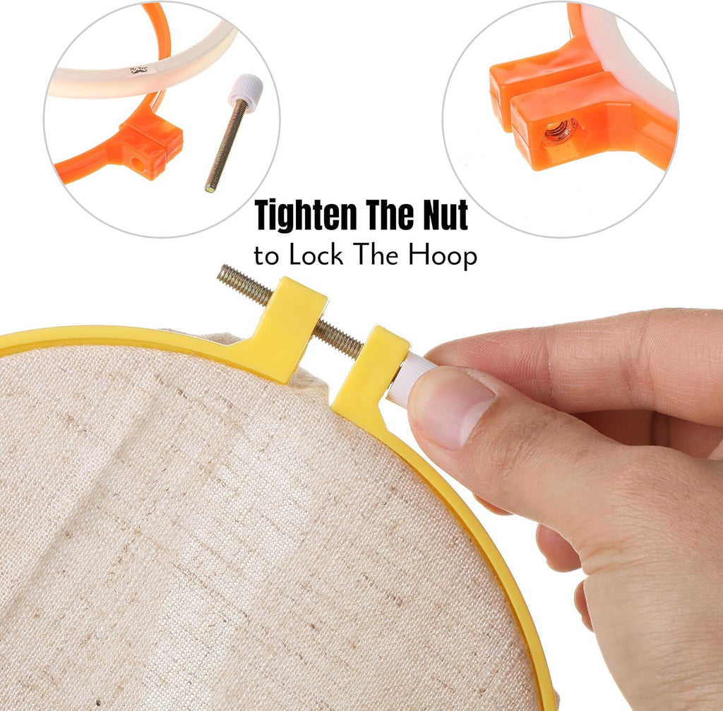 Embroider Hoop Set pcs 3. inc t 10. inch Assorte Colors Plasti Embroider Hoop Cros Stitc Hoops Embroider Rings Cros Stitc Plastic Sewin Ring Hoops.