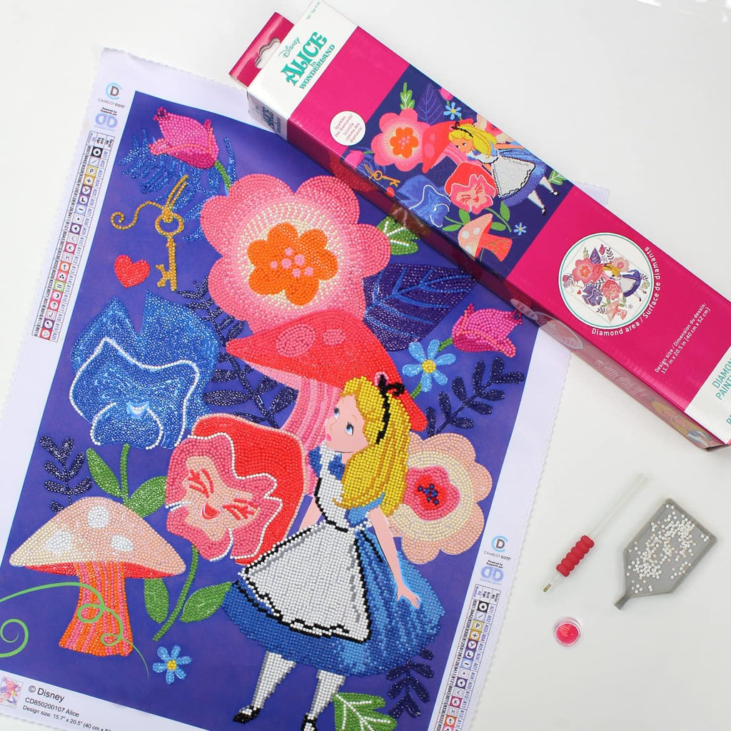 Camelo Dot Diamon Ar Ki 15.7inchX20.5inch-Disney Alic Multi