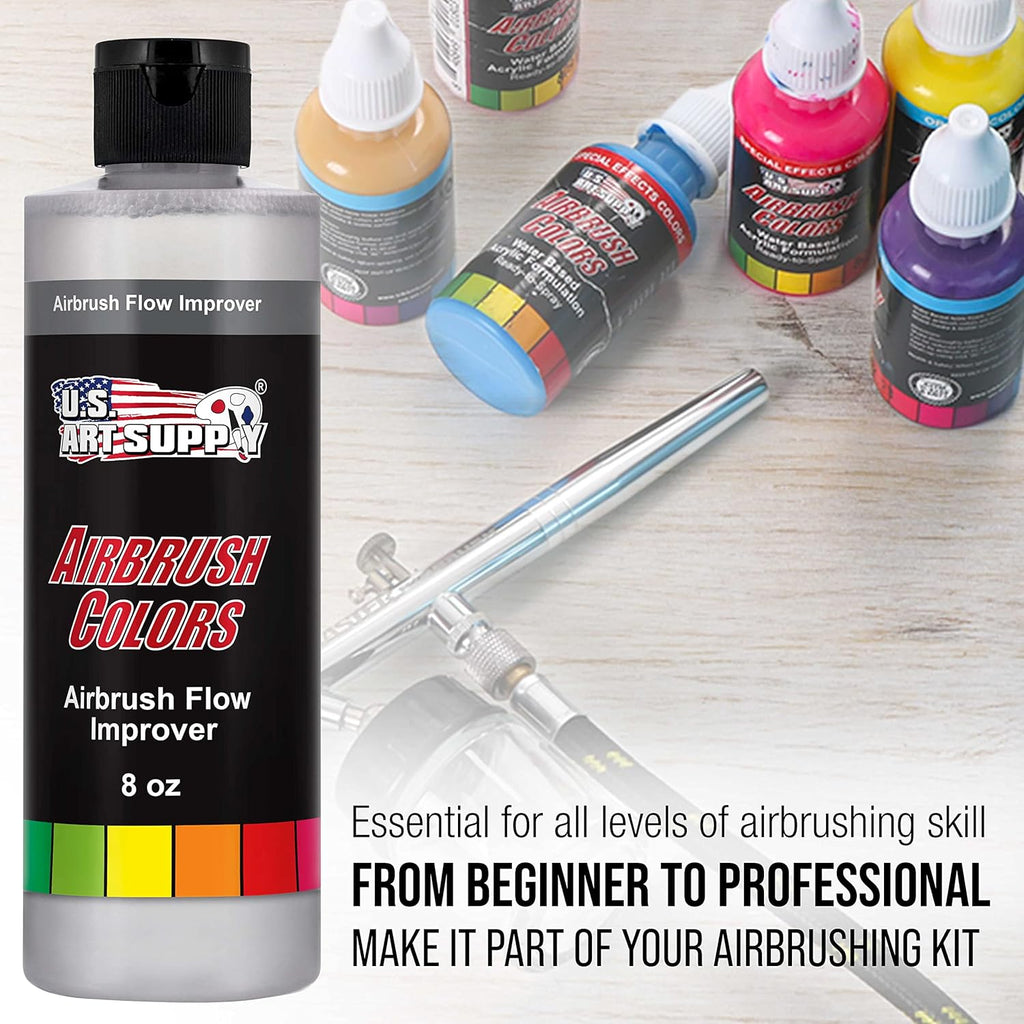 U.S Ar Suppl Airbrus Flo Improver 8-Ounc Bottl Additiv t ImpAcryli Pain Flow Reduc Clogs Pain Wetting Dr Needl Tips Sprayin Performance Thinne Artist Hobbyis Tool