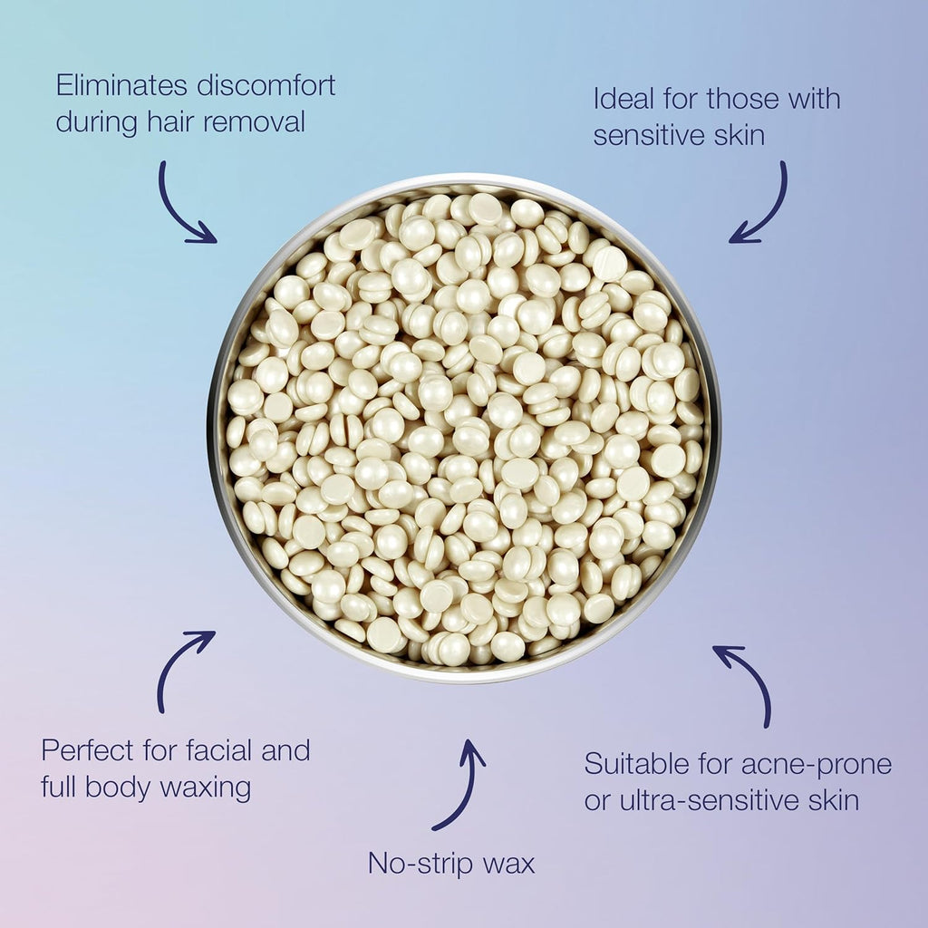 Satin Smooth Ultra Sensitive Zinc Oxide Hard Wax Beads ¨C Thin-Film Pebble Wax for Hair Removal, Ideal for Face Bikini Area, 23 oz