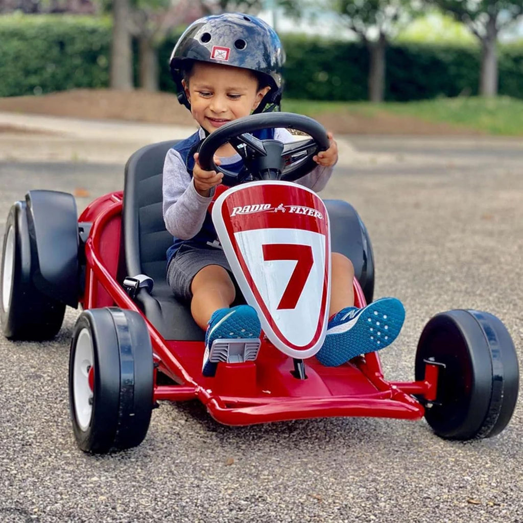 Radio Flyer Kids Go Kart, Ultimate Outdoor Racing Cart for Ages 3 to 8 Years Old, Red
