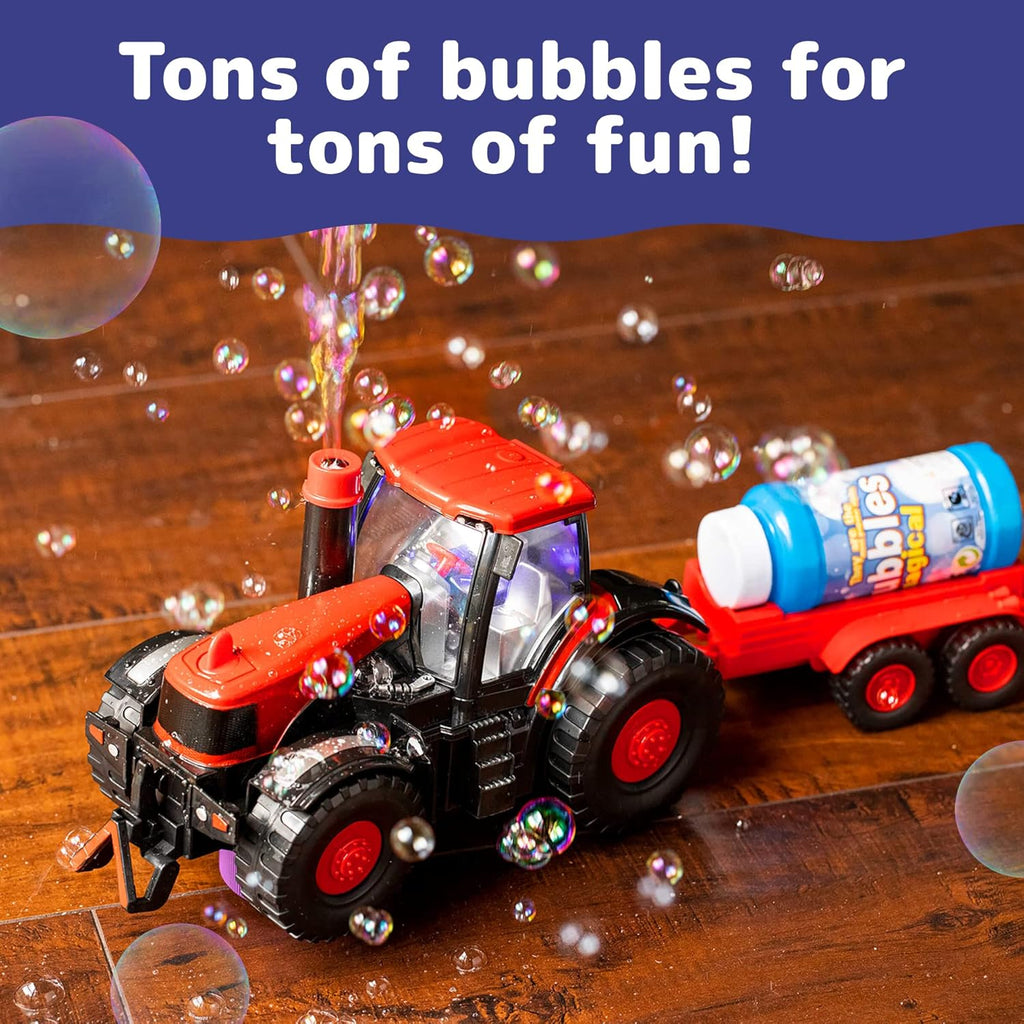 Prexte Bum G Bubbl Blowin Far Tracto To Truc wit Lights Sounds an Actio fo Toddler Bubbl Solutio Include wit To Tractor Kid Tracto Toy fo Yea Ol Bo t 3 Year Old