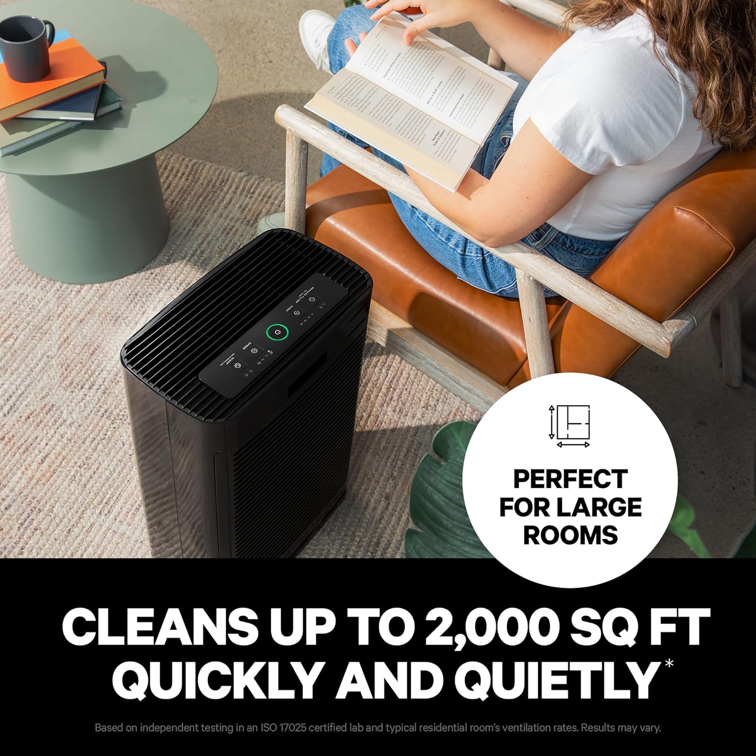 PuroAi 40 HEP Ai Purifier fo Hom Larg Room Cover 2,00 S F Filter U T 99.9 o Pollutants Smoke Pollen Dust an VOC Quie HEP Ai Filte Ai Purifier fo Bedroo ( Pack)