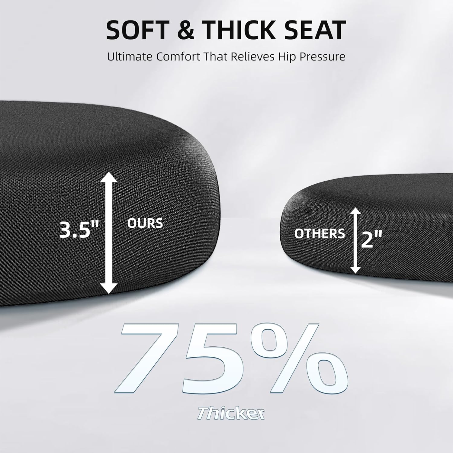 Offic Chair Ergonomi Des Chai wit Adjustabl Lumba Support Compute Chai wit Adjustabl Height&Armrest Hig Bac Hom Offic Chai Swive Chai Gamin Chai (Classi Black)