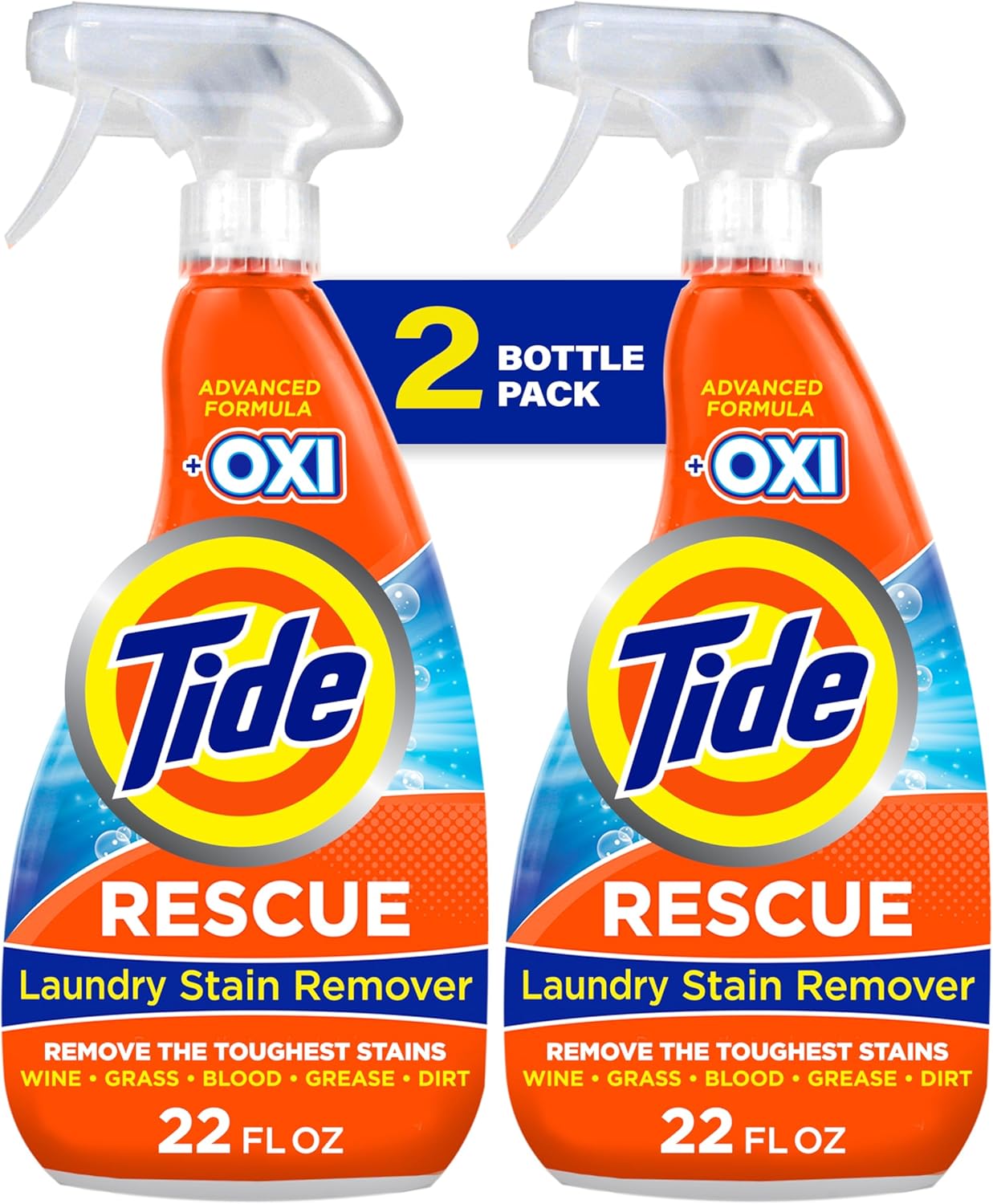 Tid Laundr Stai Remove Spra wit Oxi Stai Remove fo Clothes Carpet Upholstery Pe Bedding More Stai Treate Spra fo Toug Stain fro Wine Coffee Grease 21. F O (Pac o 2)