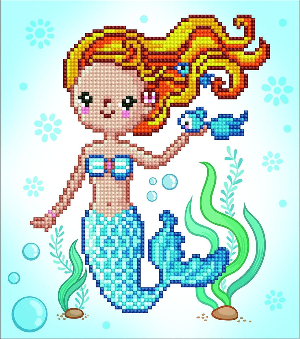 DIAMON DOT Swee Swimme Diamon Paintin Kit fo Adult Diamon Ar Kit Relaxin Creativ Craf Ki wit Dot Gem 9.8x9.1