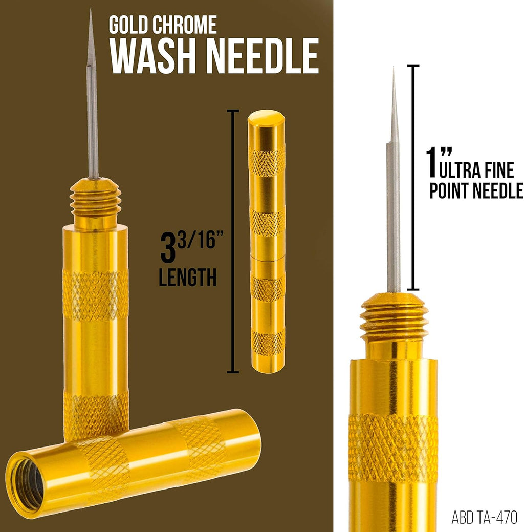 TC Globa Carburetor Airbrush Spra Gu 2 Piec Needl an Brus Cleanin Too Se Ki 1 Wir Needles Brushes Shar Pic Car Cabo Je Cleaner Remov Nozzl Paint Dirt Tatto Tube