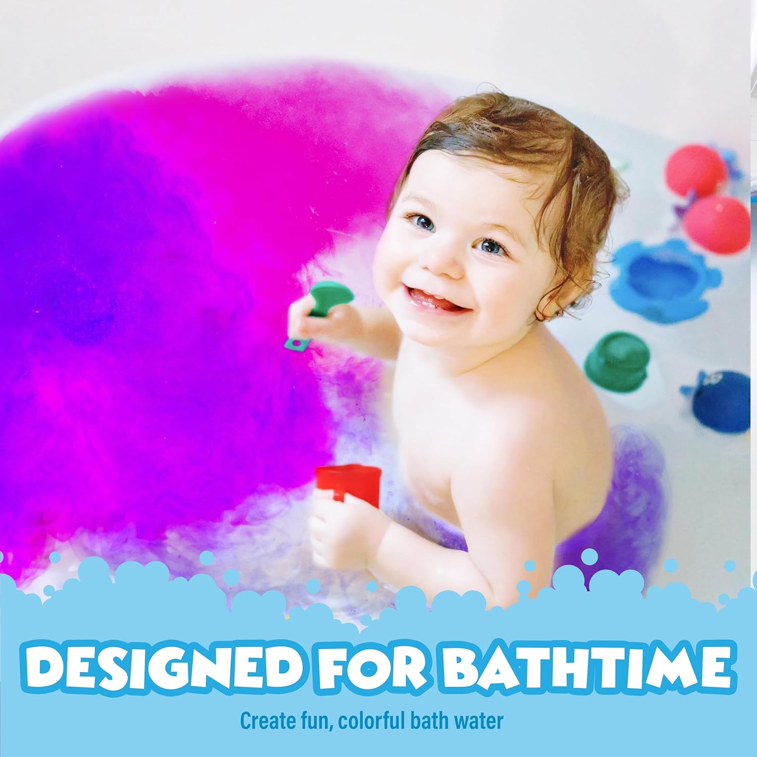 Tu Work Bat Colo Fizzies 15 Coun Nontoxi Fragrance-Fre Fizzy Bat Colo Tablet fo Kid Creat Colorfu Wate Wate Tablet i Color fo Variet Bat Bomb fo Kid Bathtub