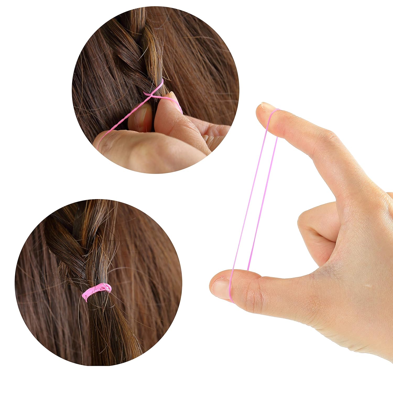 Assorte Colorfu Hai Rubbe Bands 240 Pack Elasti Min Tie fo Hai an Bab Girls