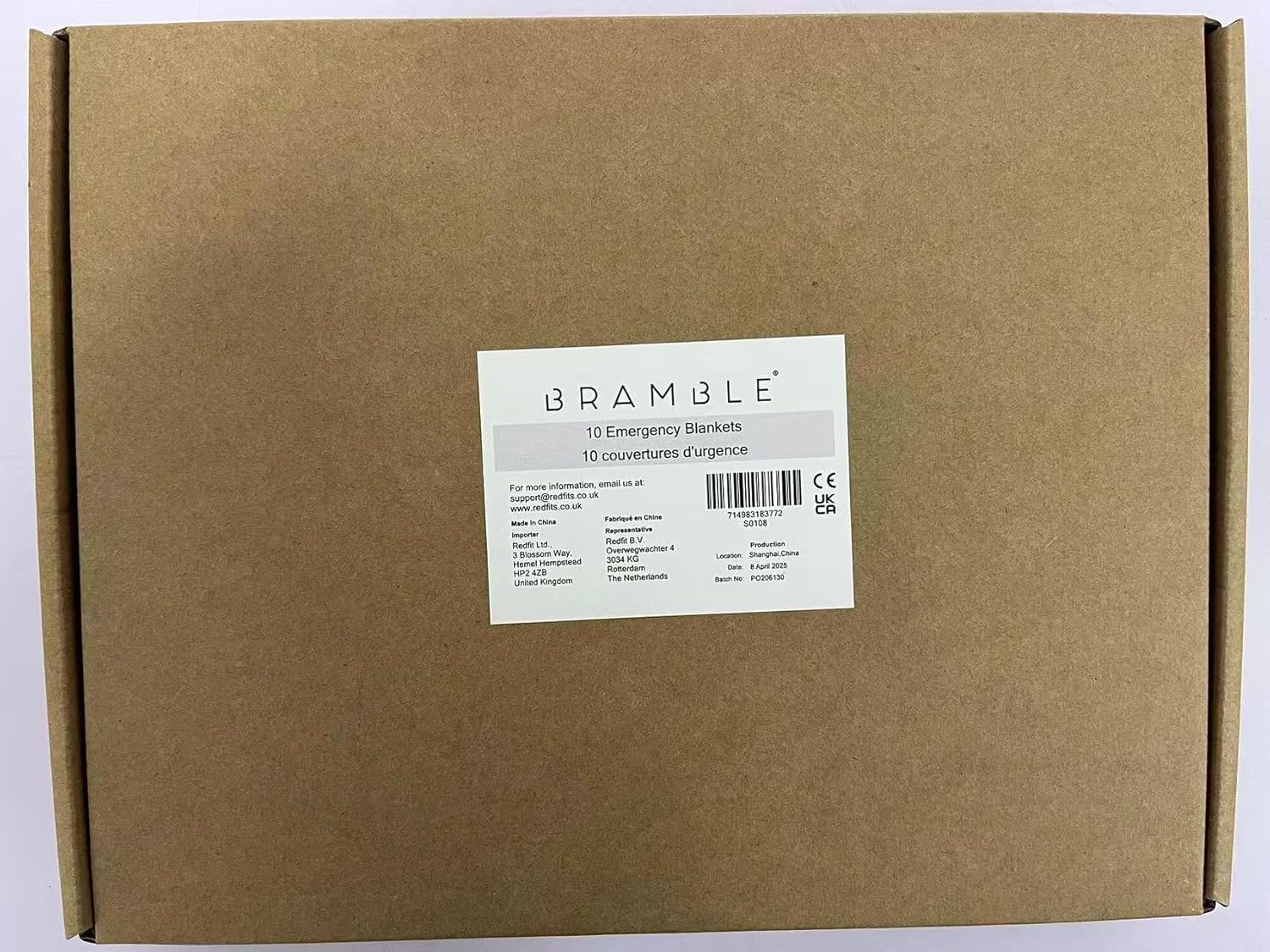 Brambl 1 Pac Extr Larg Foi Myla Emergenc Blanket fo Surviva 83x63 Hea Reflectiv Therma Spac Blanket Emergenc Foi Blanke fo Camping Outdoor Firs Aid