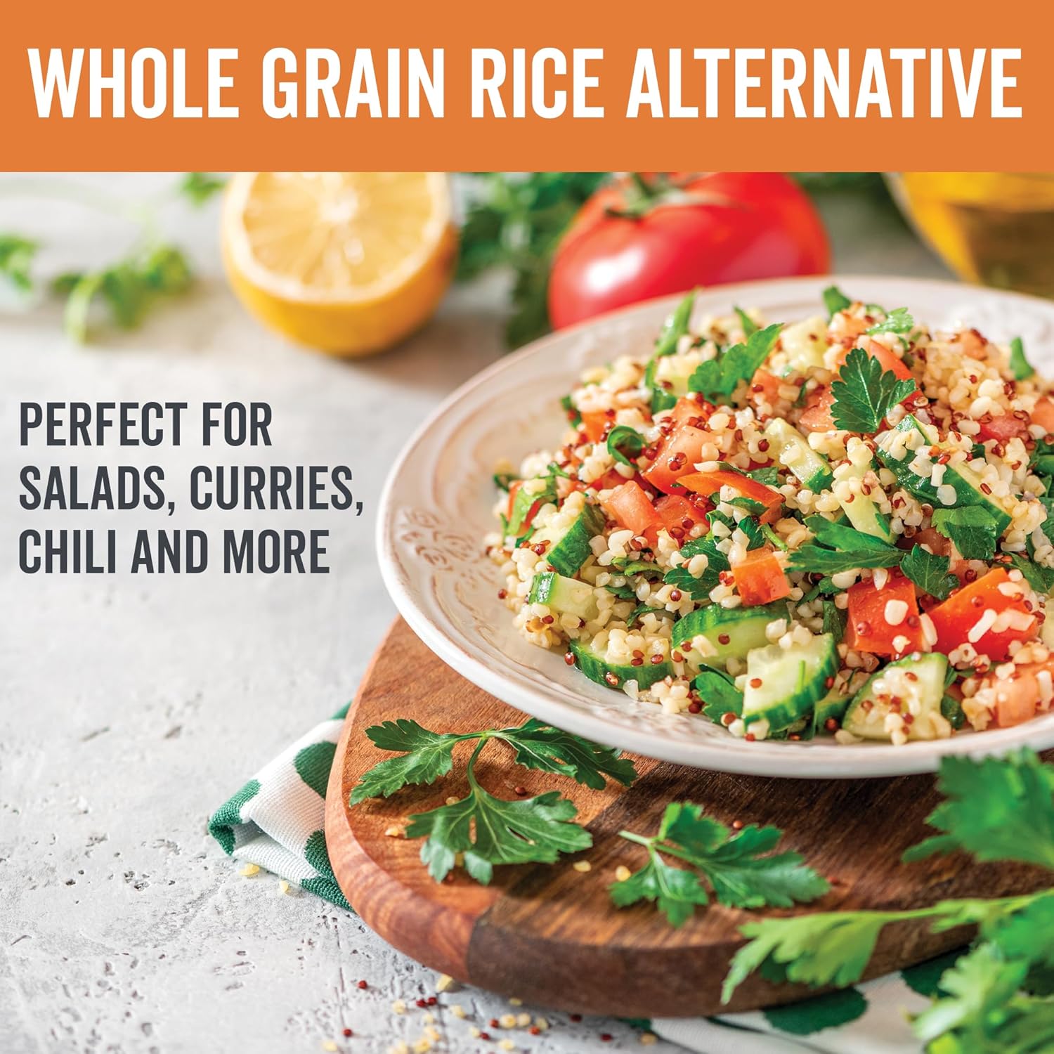 Viva Naturals Organic Quinoa, 4 lb ¨C Pre-Washed Whole Grain, Plant Protein, USDA Organic, Gluten-Free, Non-GMO, Vegan, Kosher Rice and Pasta Substitute