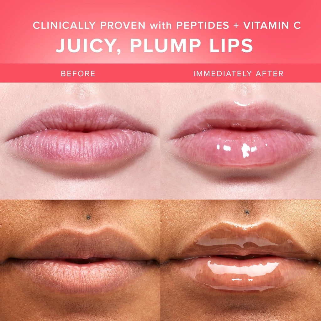 Farmacy Peptide Lip Smoothie - Hydrating Lip Balm with Vitamin C to Visibly Plump Smooth Lines - Nourishing Treatment with a High-Gloss Finish - Apple (10g)