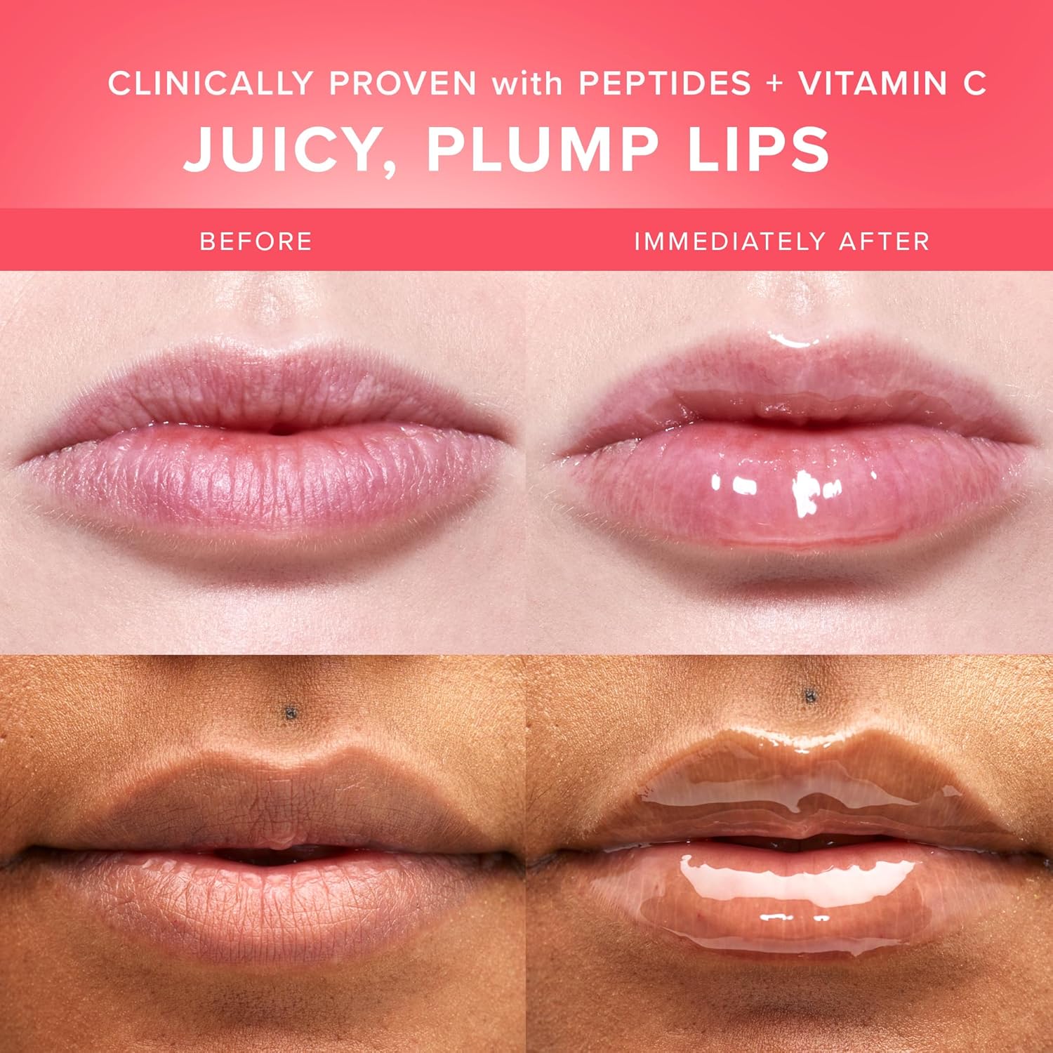 Farmacy Peptide Lip Smoothie - Hydrating Lip Balm with Vitamin C to Visibly Plump Smooth Lines - Nourishing Treatment with a High-Gloss Finish - Apple (10g)