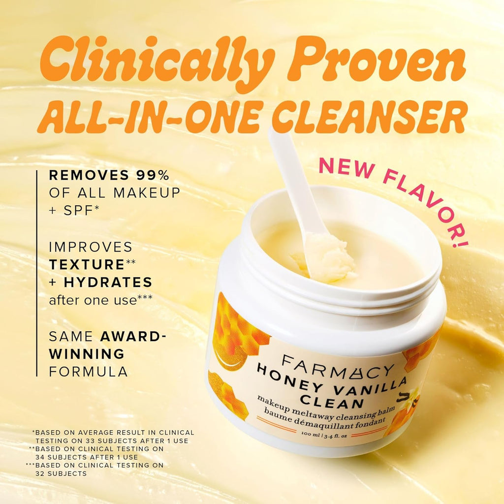 Farmac Makeu Remove Cleansin Bal Hone Vanill Waterproo Makeu Remove Oi Base Cleanse Gentl Exfoliatin Doubl Cleanse Melt Fro Bal t Milk Lathe (100ml)