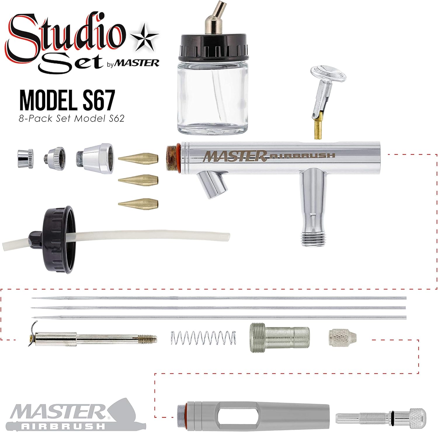 MASTE Airbrus S6 Studi Se ( MASTE Hi-Flo Mode S6 Precisio Dual-Act...
