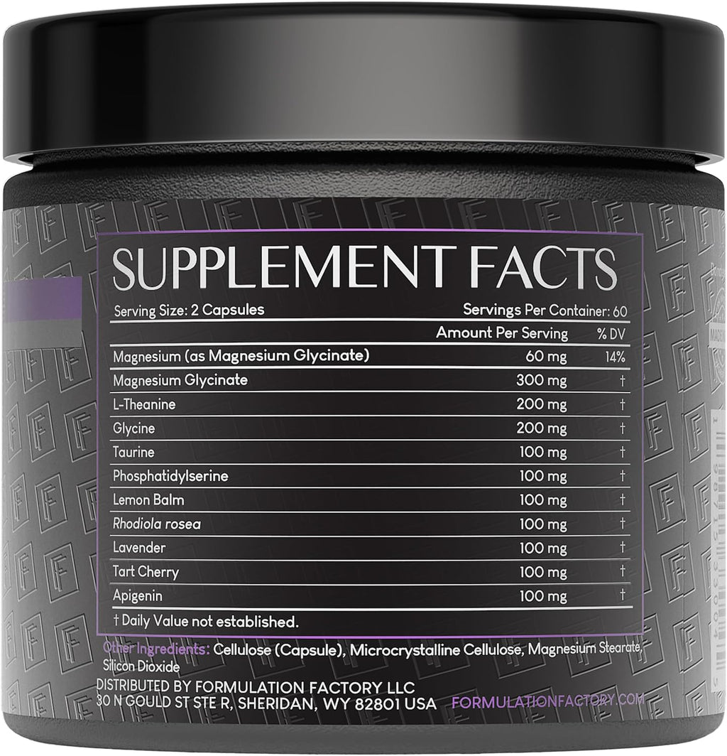 The Night Before 10-in-1 Midnight Maximizer Sleep Aid, Stress Relief, Cognition, Relaxation, Recovery, Focus, Magnesium Glycinate, L-Theanine More, (120 Capsules ¨C 2 Month Supply)