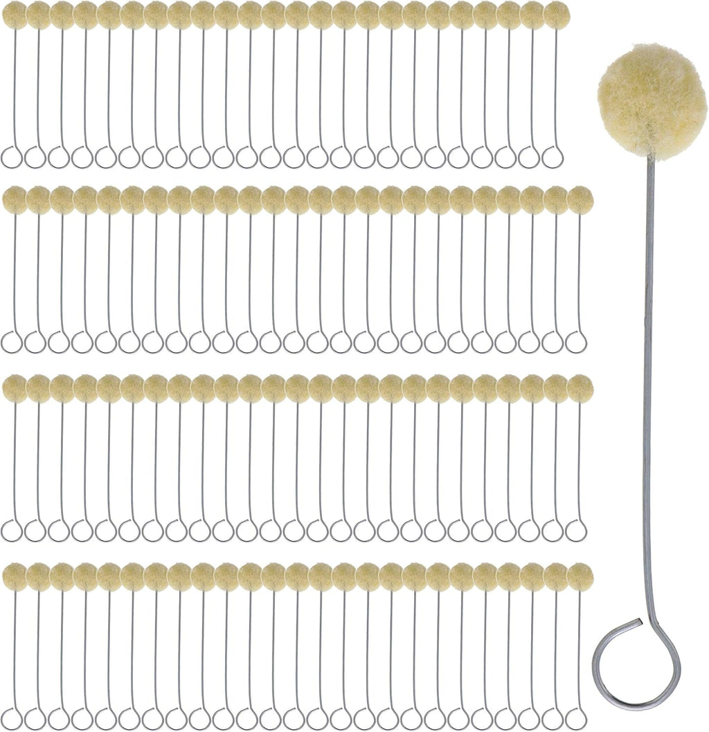 TC Globa Woo Dauber Bal Brus (Pac o 100 Applicato Too fo Leathe Dye Dying Staining Crafting DI Craft Projects Gluing Contac Cement Sho Shin Polis Daub Swab Wipe Spread