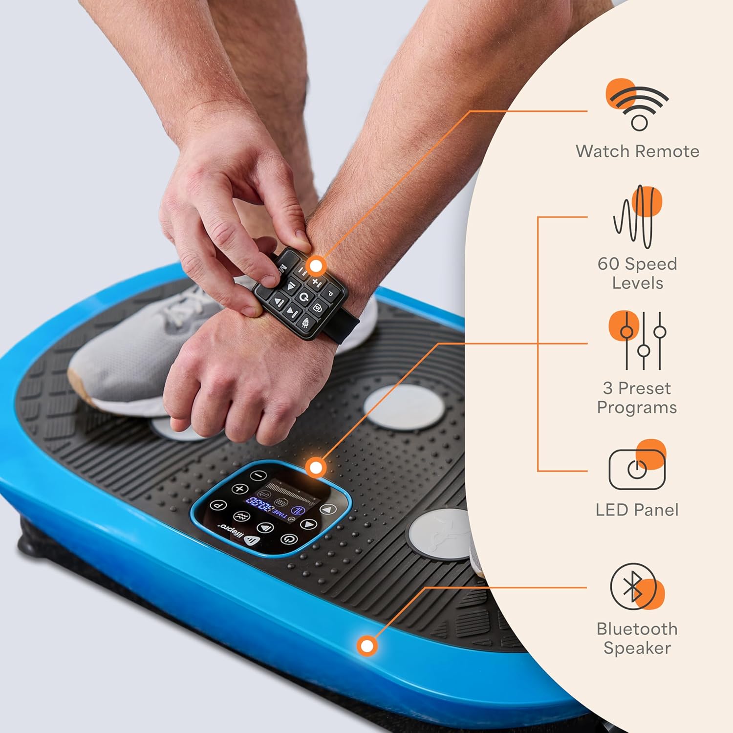 Lifepro Vibration Plate Machines ¨C Full Body Workout, Recovery Lymphatic Drainage with 4D Motion, Silent Operation, Joint Support, Triple Motor Technology for Circulation, Fat Burn Toning