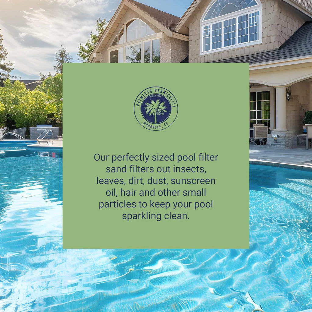Palmetto 4 Pack Pool Filter Sand for Residential and Commercial Pumps, 50 lbs