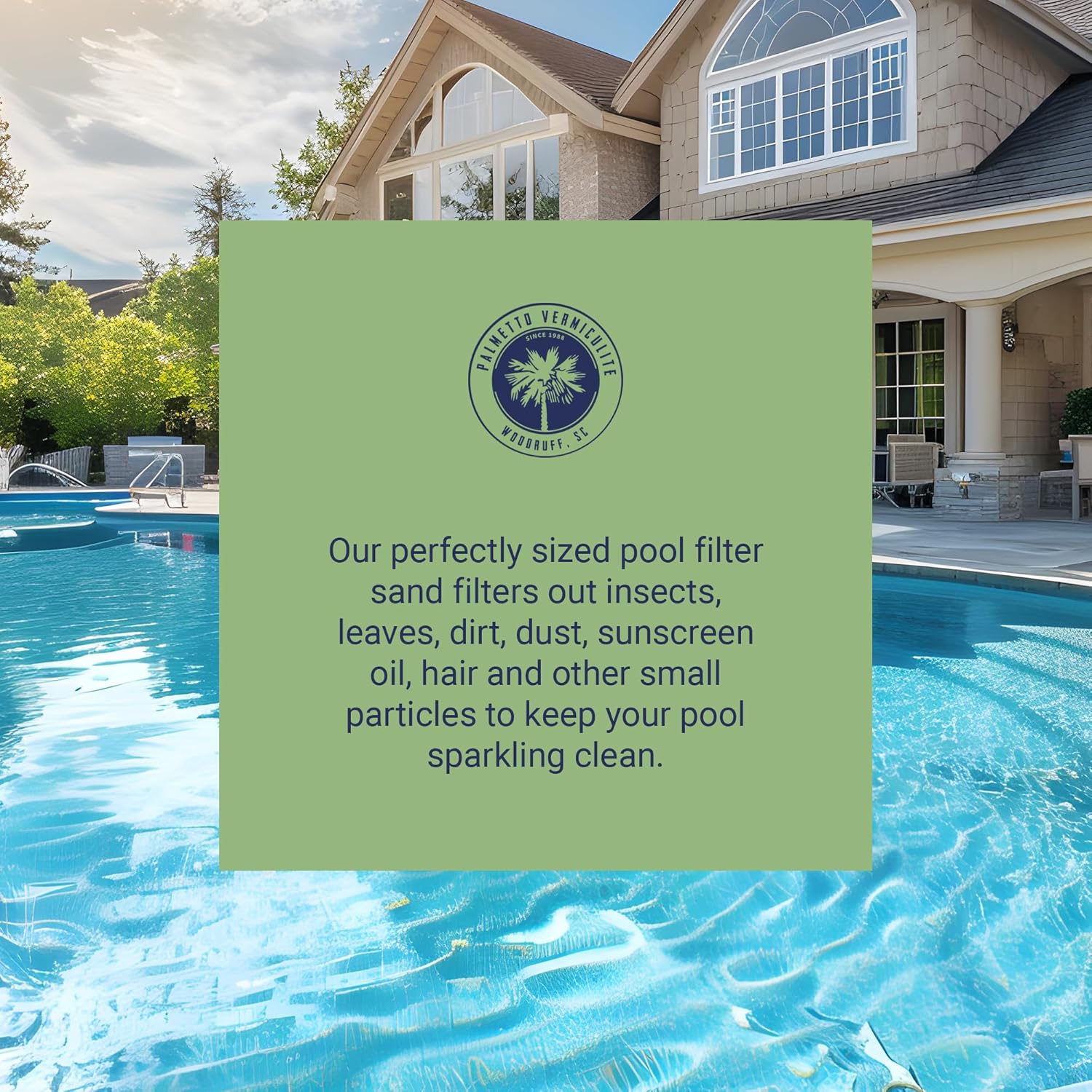 Palmetto 4 Pack Pool Filter Sand for Residential and Commercial Pumps, 50 lbs