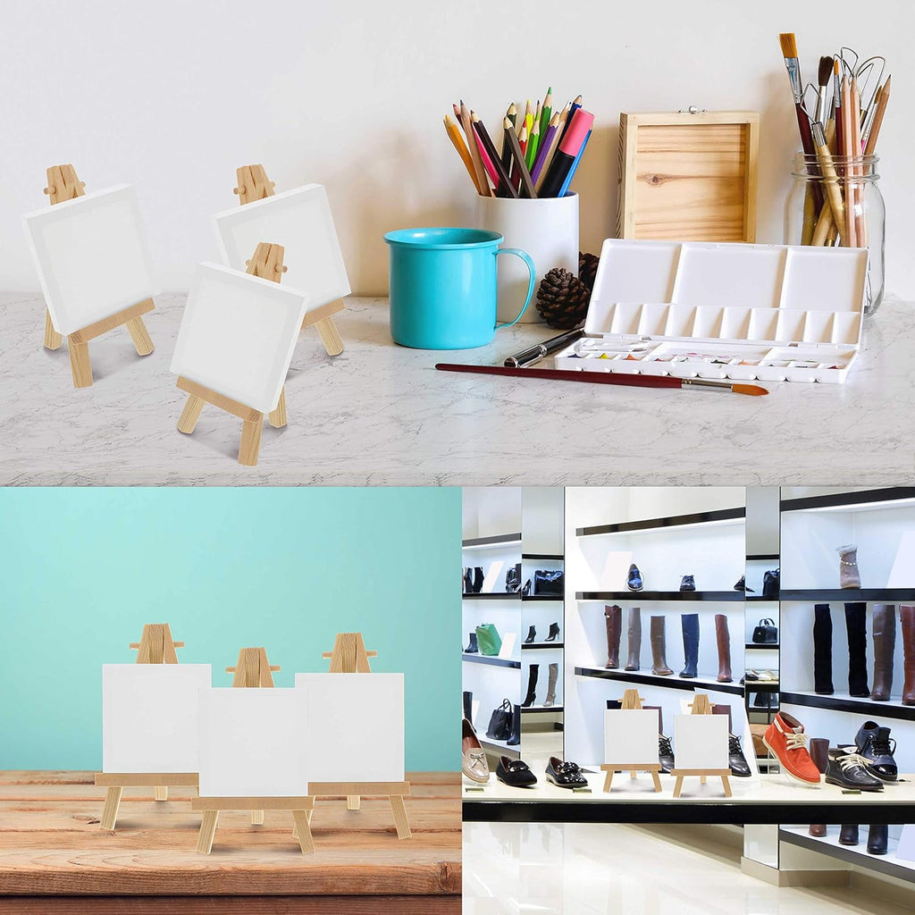 U.S Ar Suppl 5inc Min Ease (1 Pack Natura Woode A-Fram Tableto Displa Stand Min Ease Stan Smal Easel fo Display Smal Canvases Crafts Busines Cards Signs Photos Gifts